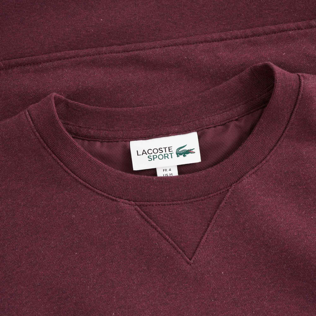 Organic Cotton Crew Neck Sweatshirt - Bordeaux