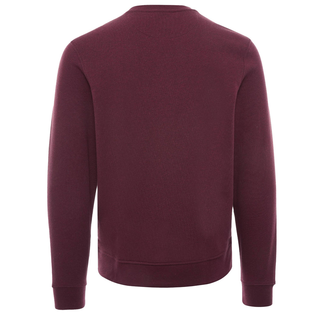 Organic Cotton Crew Neck Sweatshirt - Bordeaux