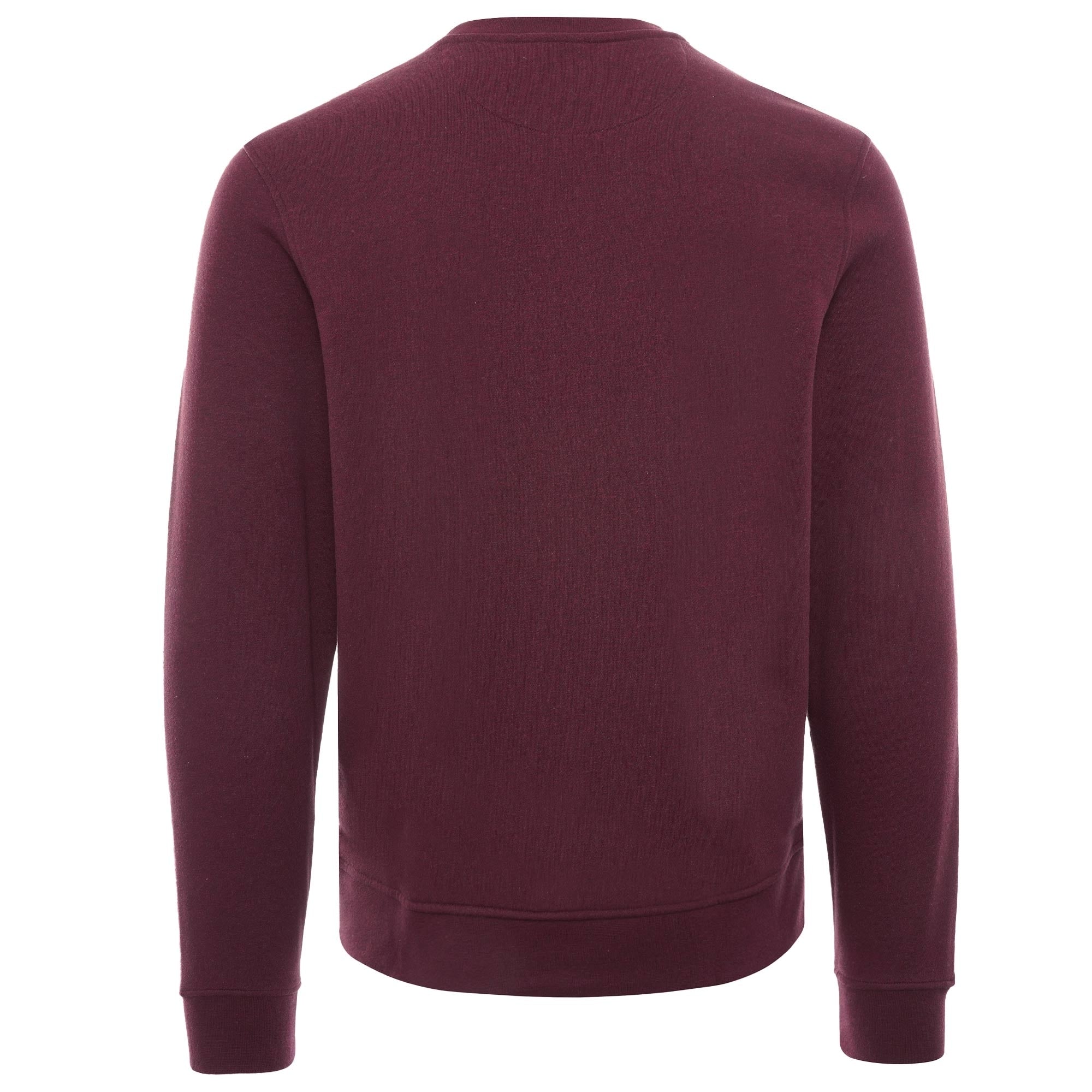 Organic Cotton Crew Neck Sweatshirt - Bordeaux