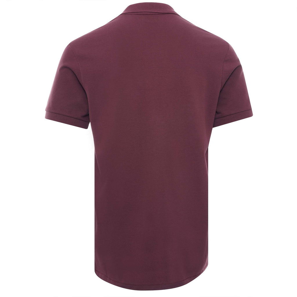Organic Cotton-Pique Zebra Polo Shirt - Damson