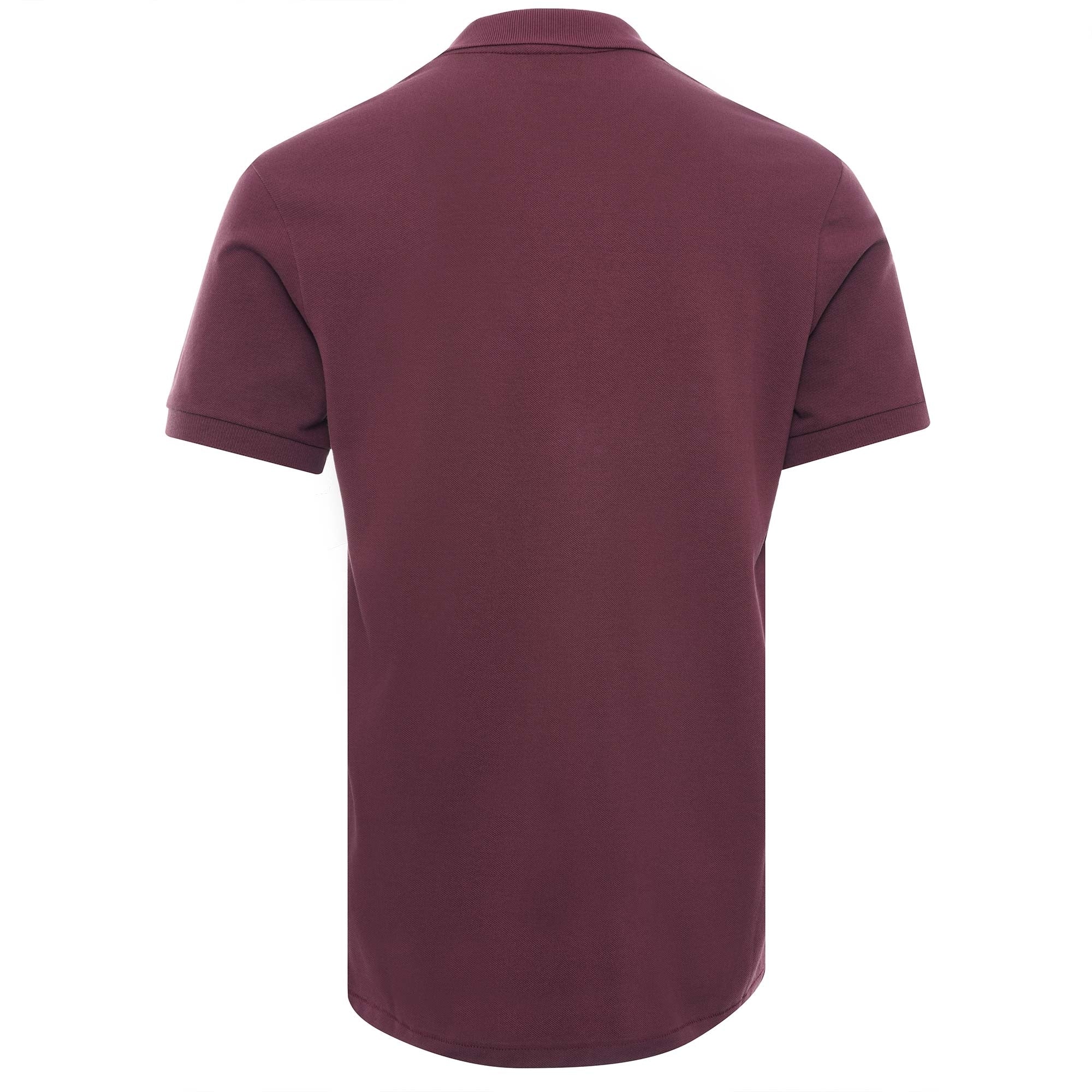 Organic Cotton-Pique Zebra Polo Shirt - Damson