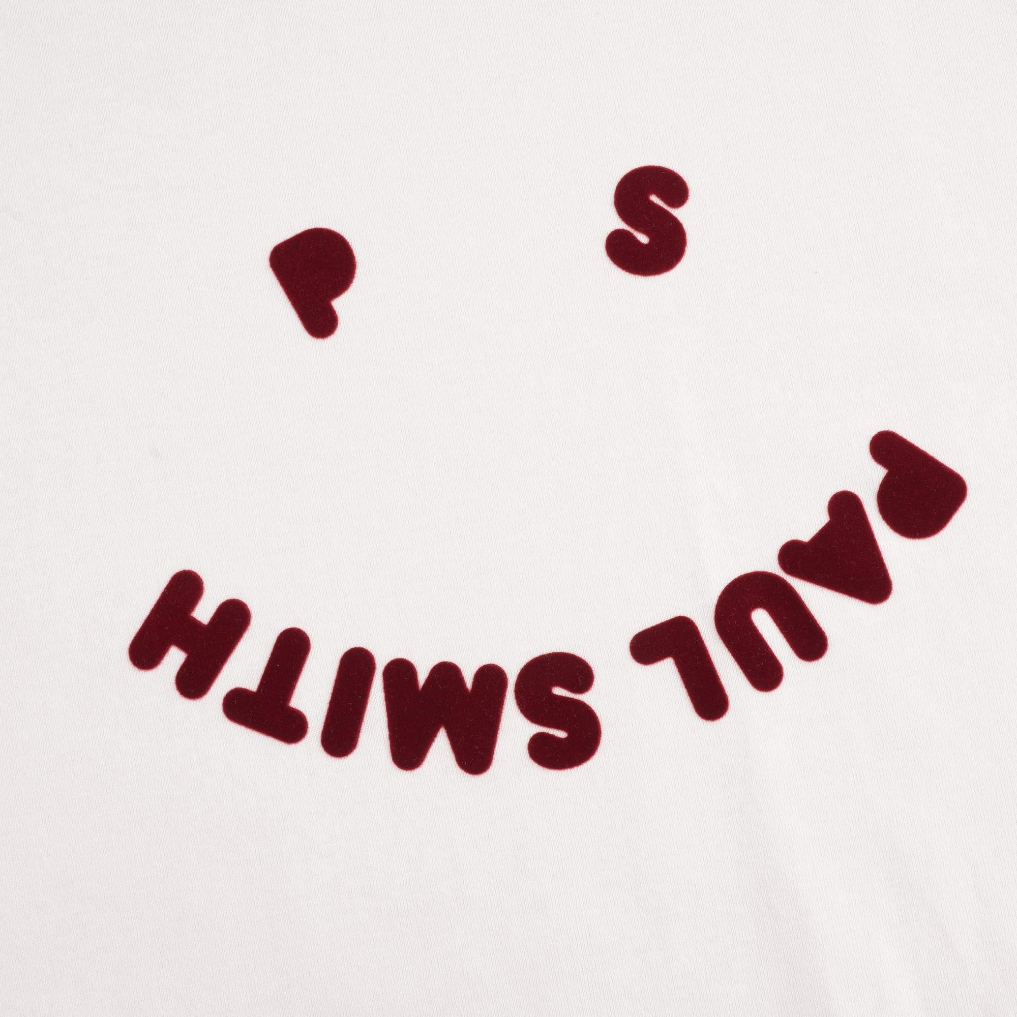 PS Happy' Organic Cotton T-Shirt - Off White
