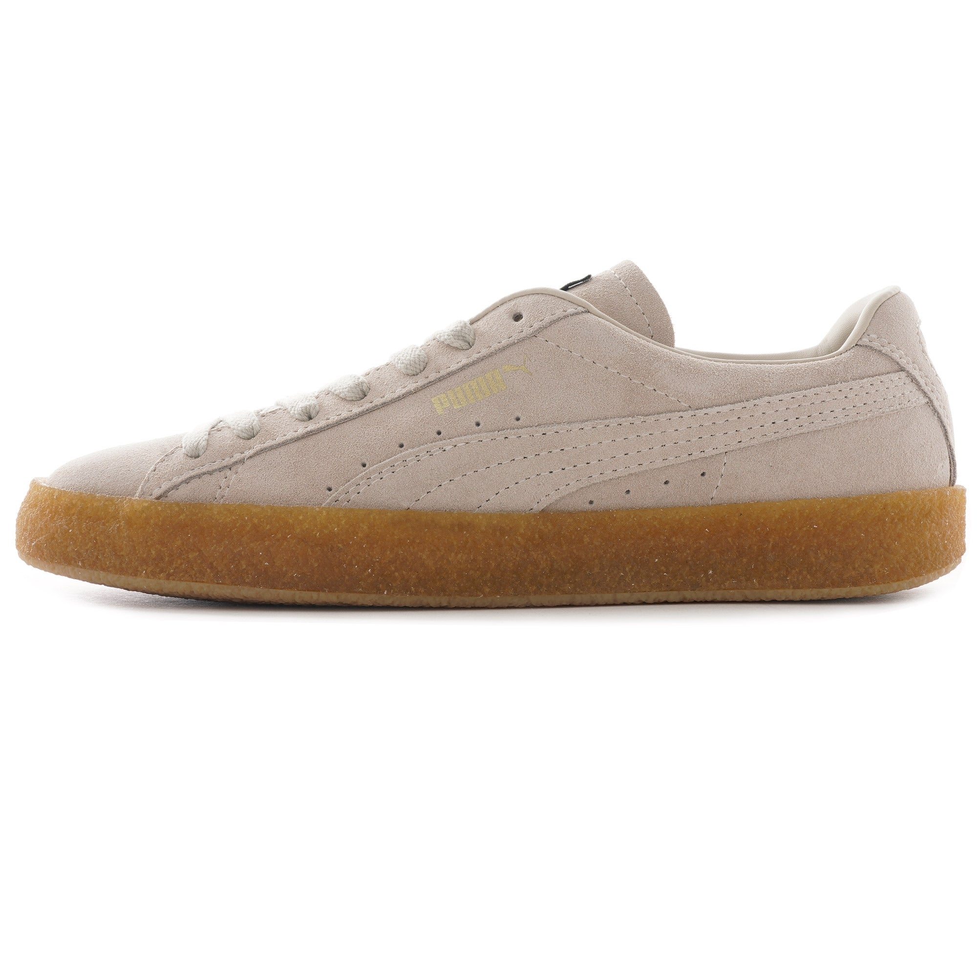 Suede Crepe Trainers - Peyote