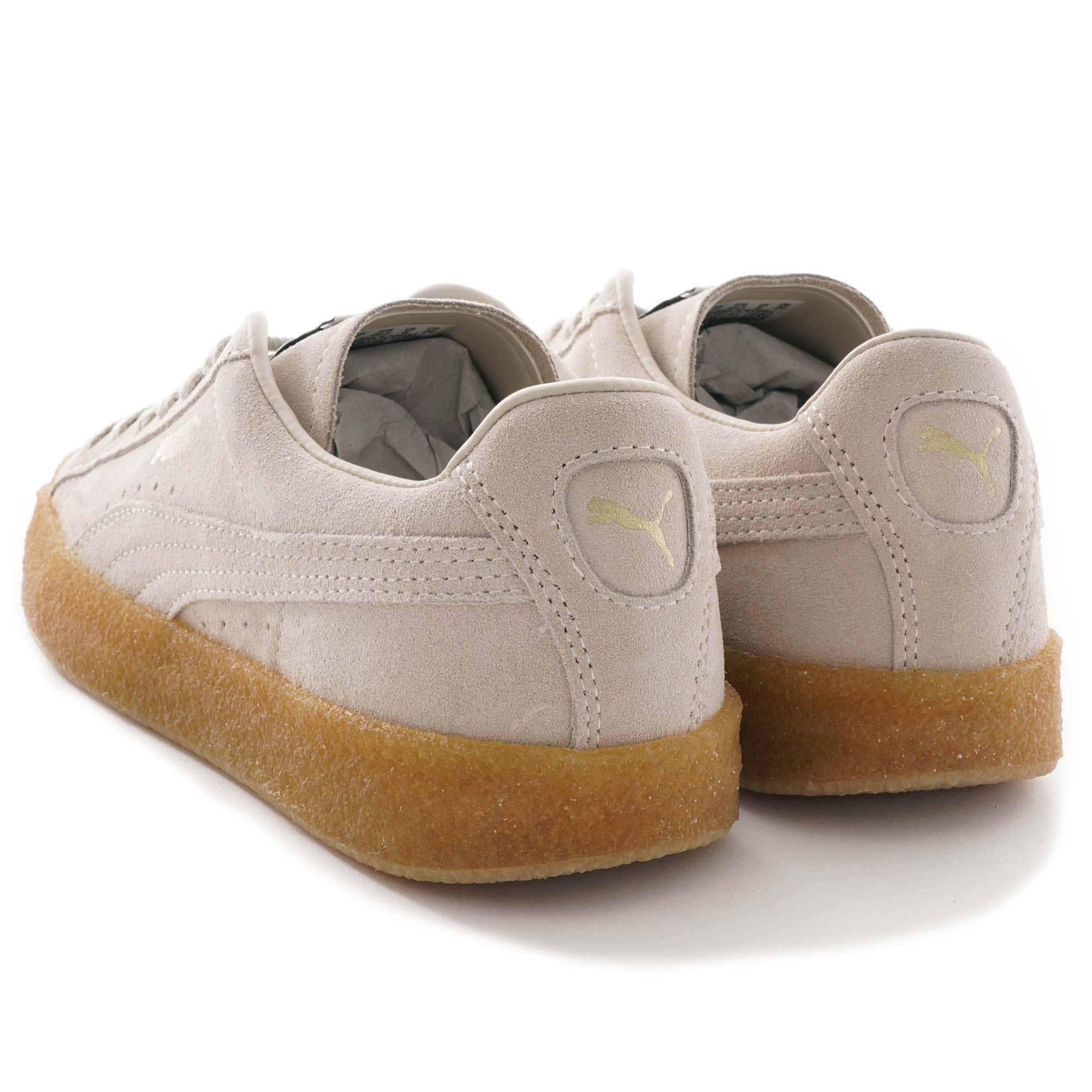 Suede Crepe Trainers - Peyote
