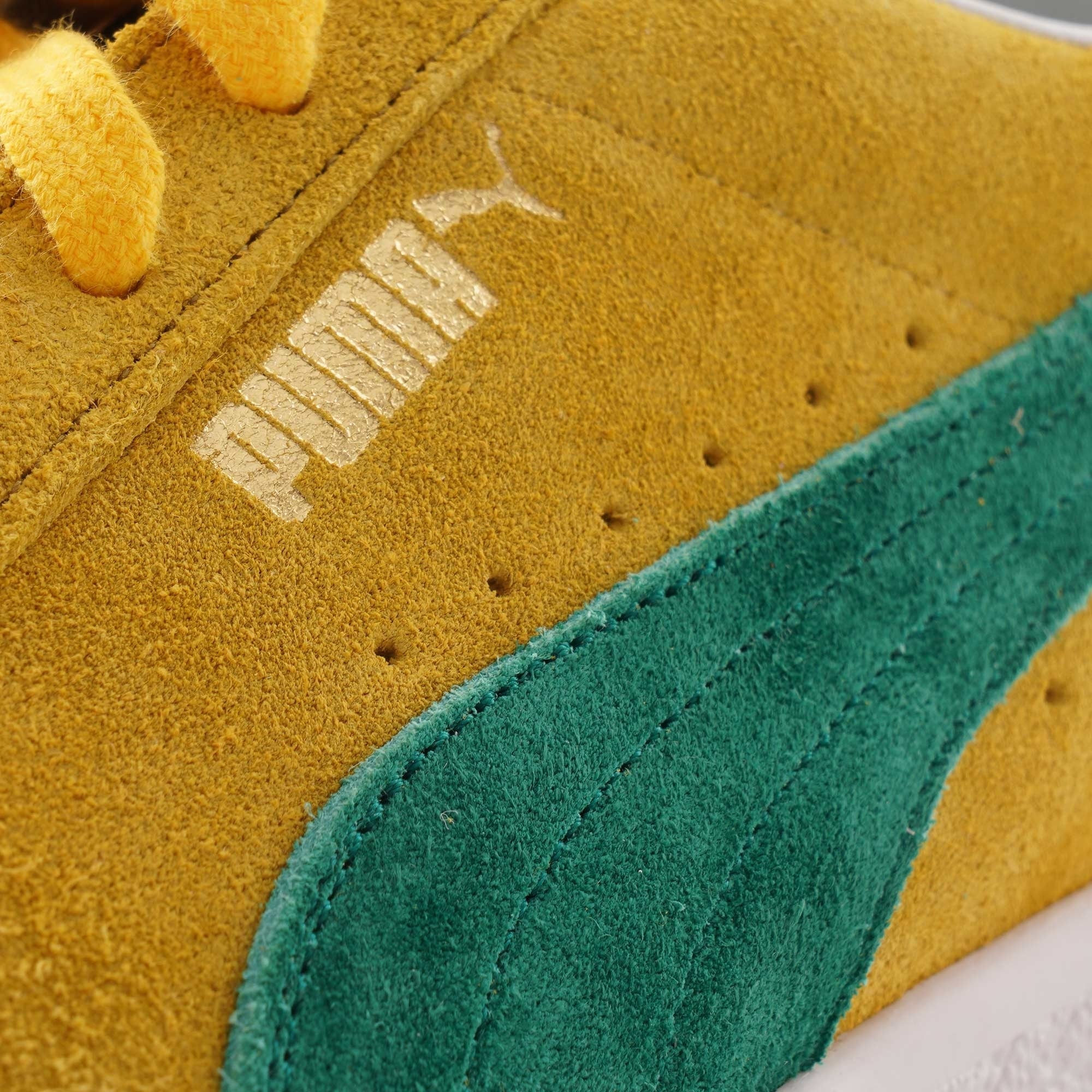 Suede VTG Trainers - Yellow/Green
