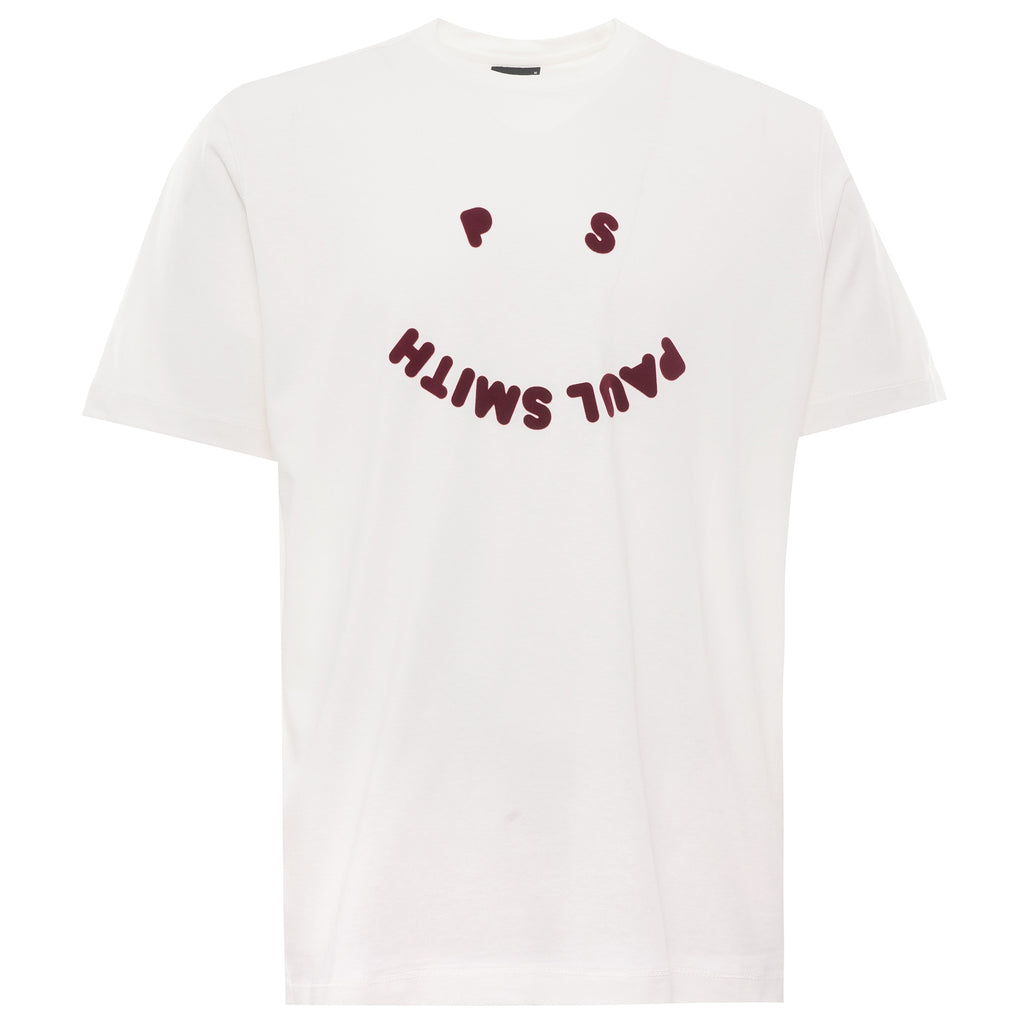 PS Happy' Organic Cotton T-Shirt - Off White