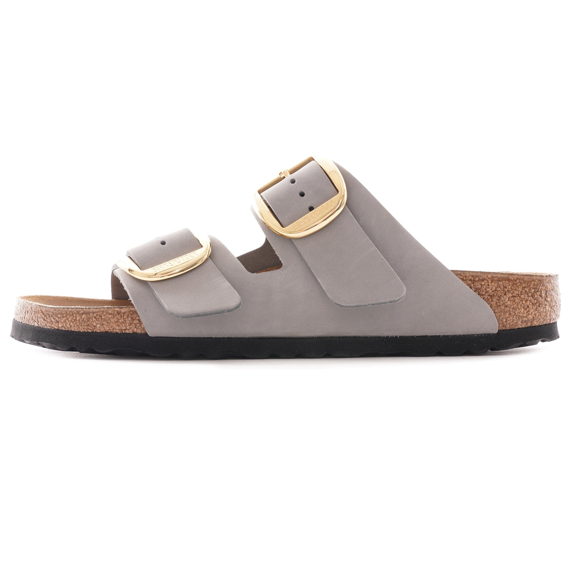 Arizona Big Buckle Nubuck Leather - Light Grey