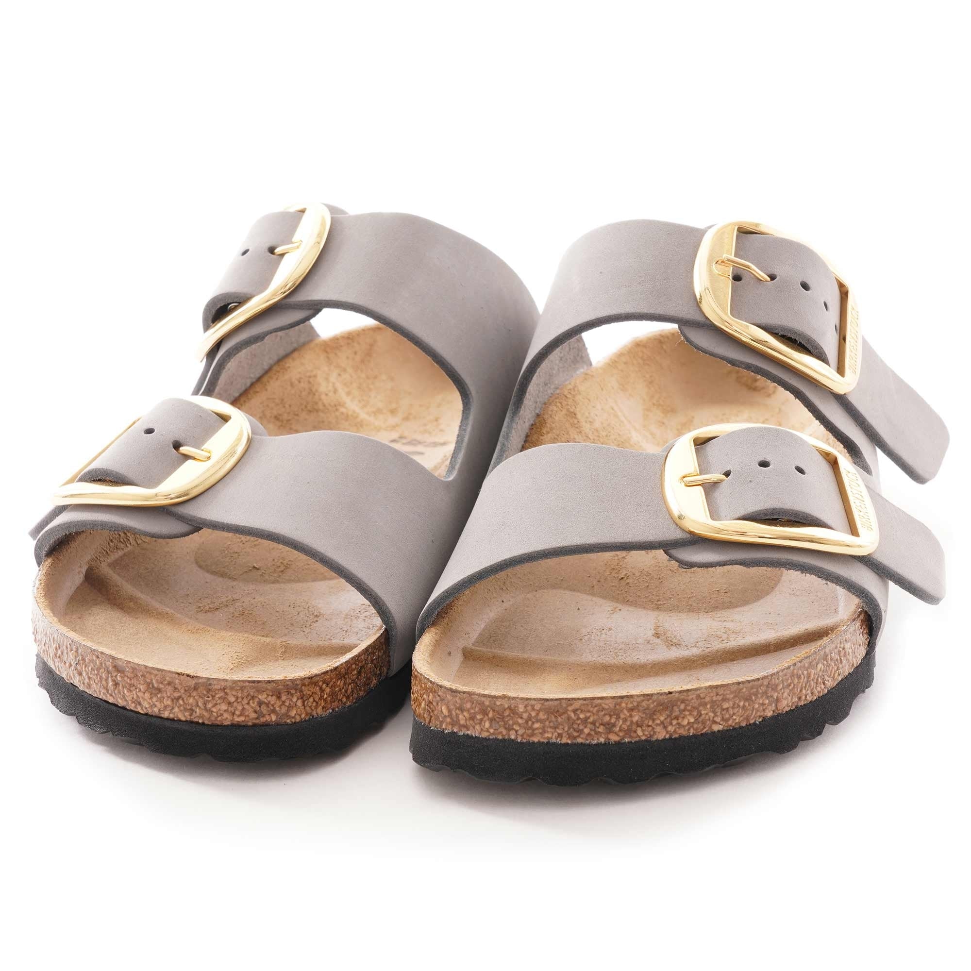 Arizona Big Buckle Nubuck Leather - Light Grey