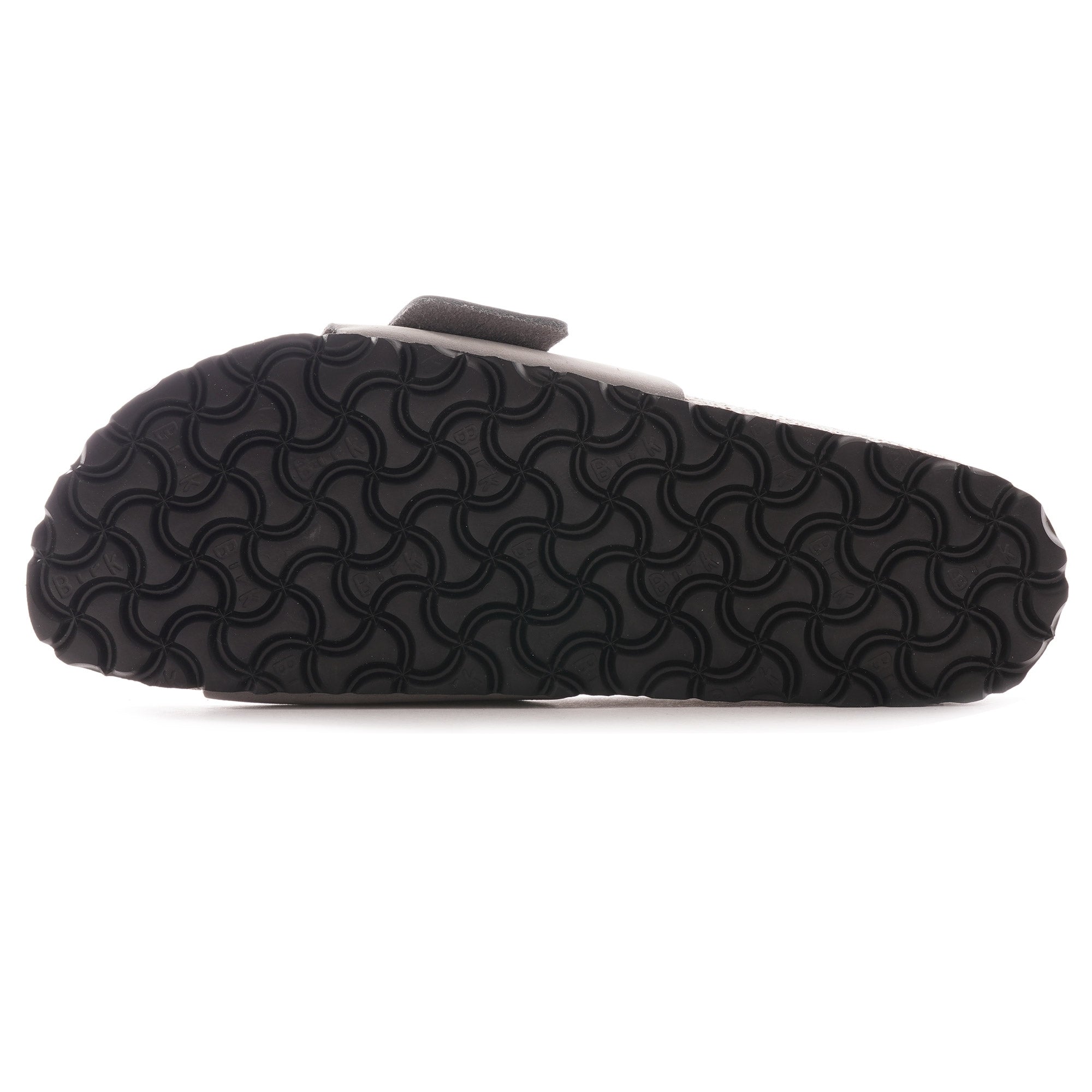 Madrid Big Buckle Nubuck Leather - Light Grey