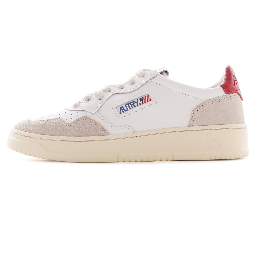 Medalist Low Leather/Suede - White/Red