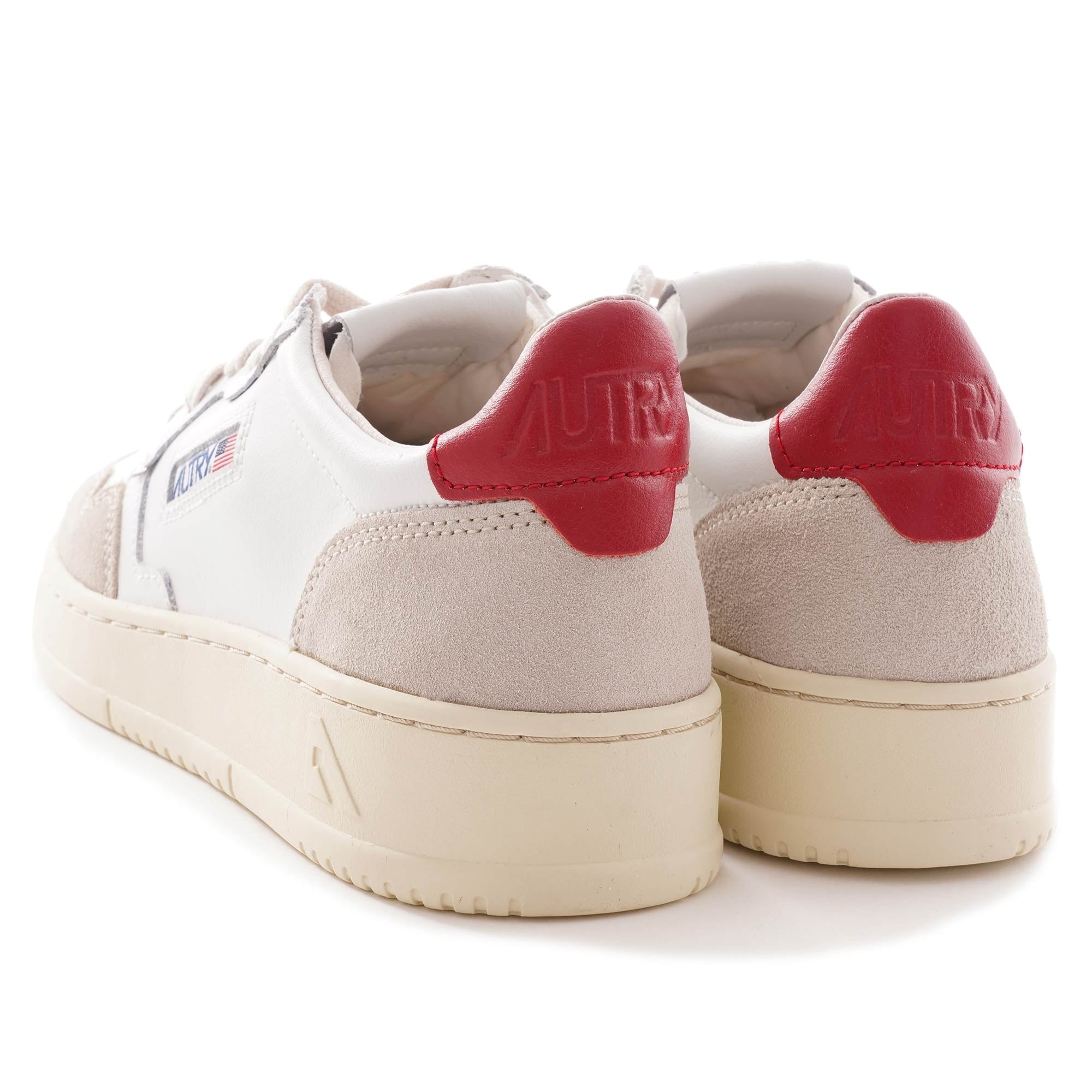 Medalist Low Leather/Suede - White/Red