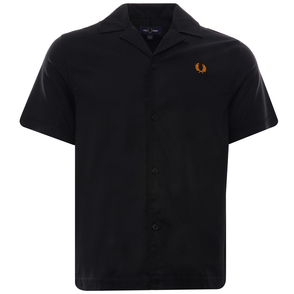 Revere Collar Shirt - Black