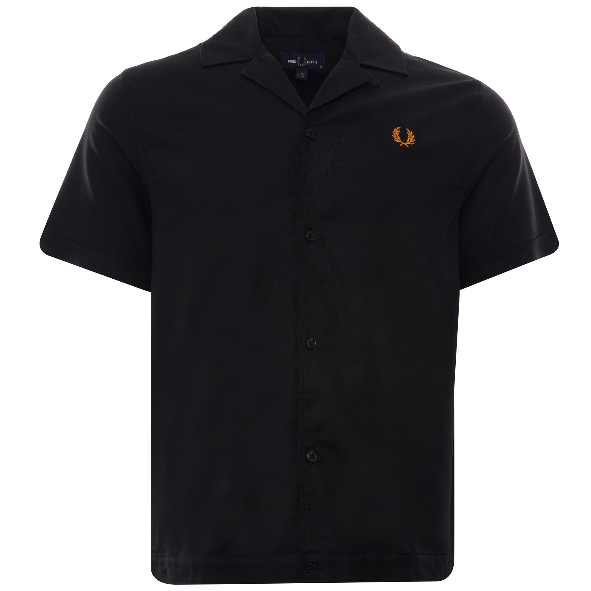 Revere Collar Shirt - Black