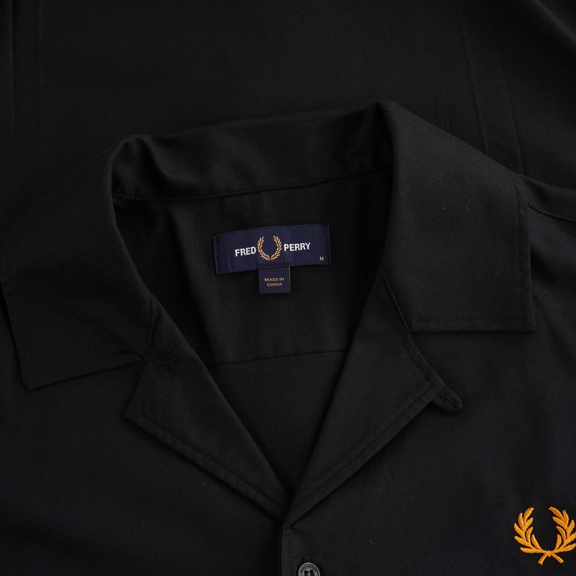 Revere Collar Shirt - Black