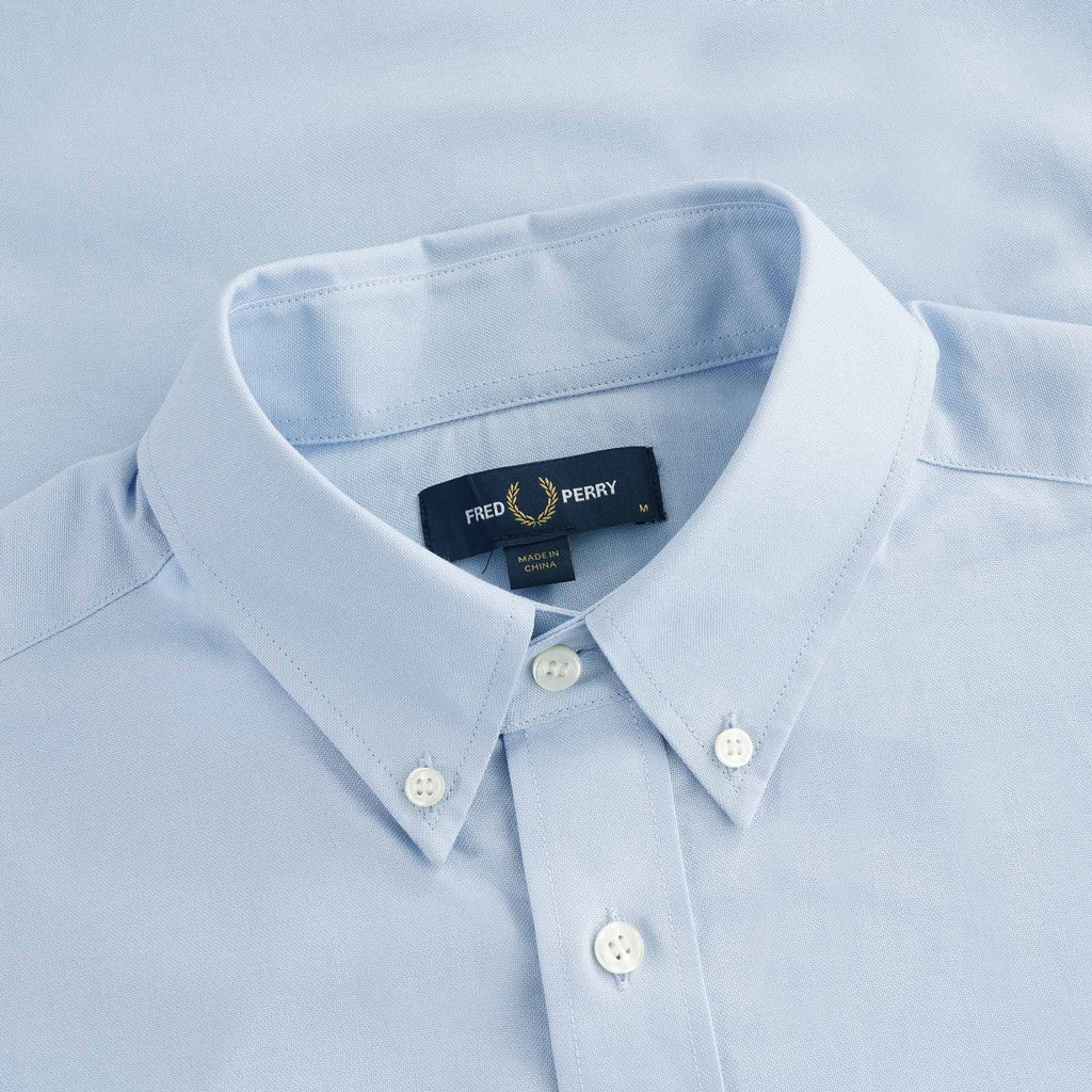 Short Sleeve Oxford Shirt - Light Smoke