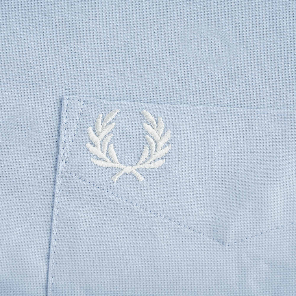 Short Sleeve Oxford Shirt - Light Smoke