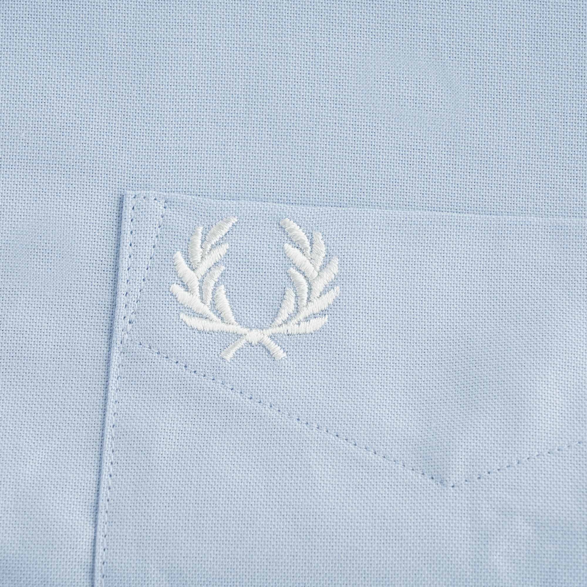 Short Sleeve Oxford Shirt - Light Smoke