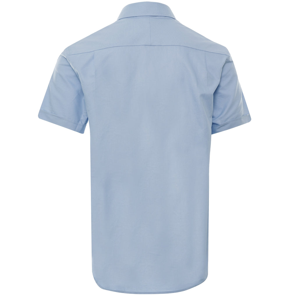 Short Sleeve Oxford Shirt - Light Smoke