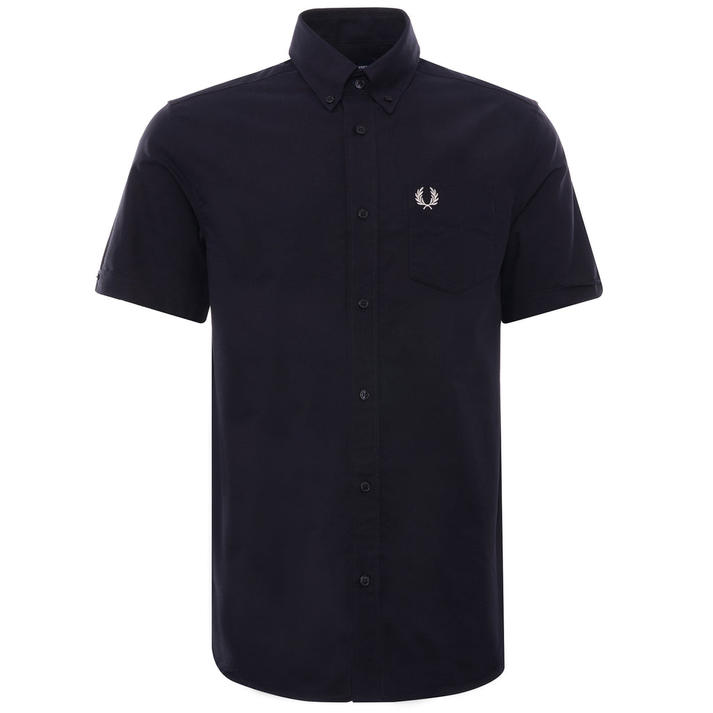 Short Sleeve Oxford Shirt - Navy