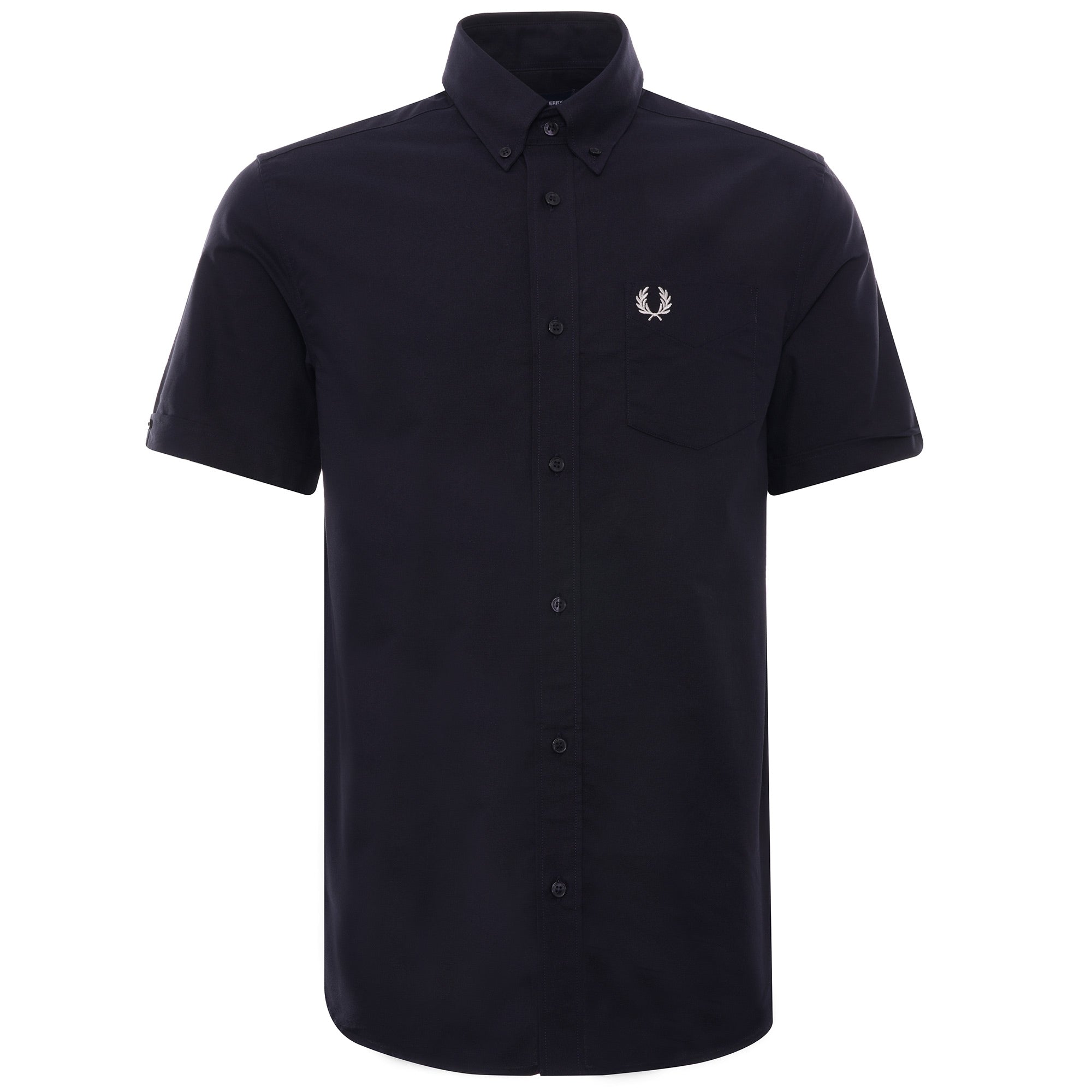 Short Sleeve Oxford Shirt - Navy
