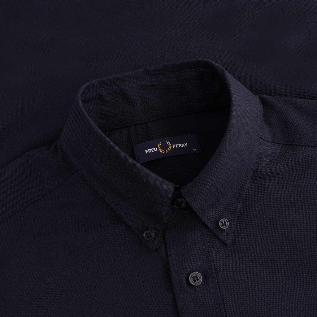 Short Sleeve Oxford Shirt - Navy