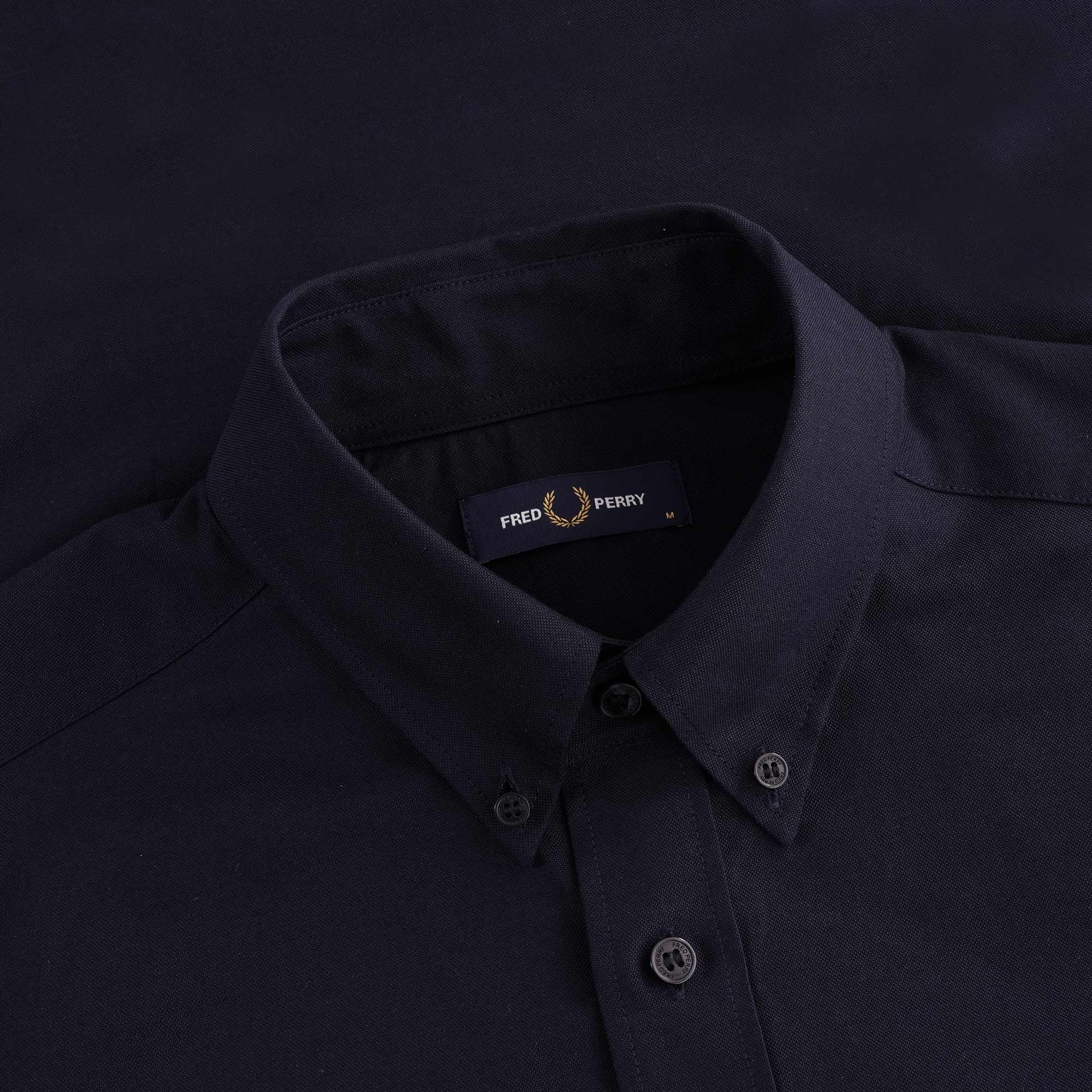 Short Sleeve Oxford Shirt - Navy