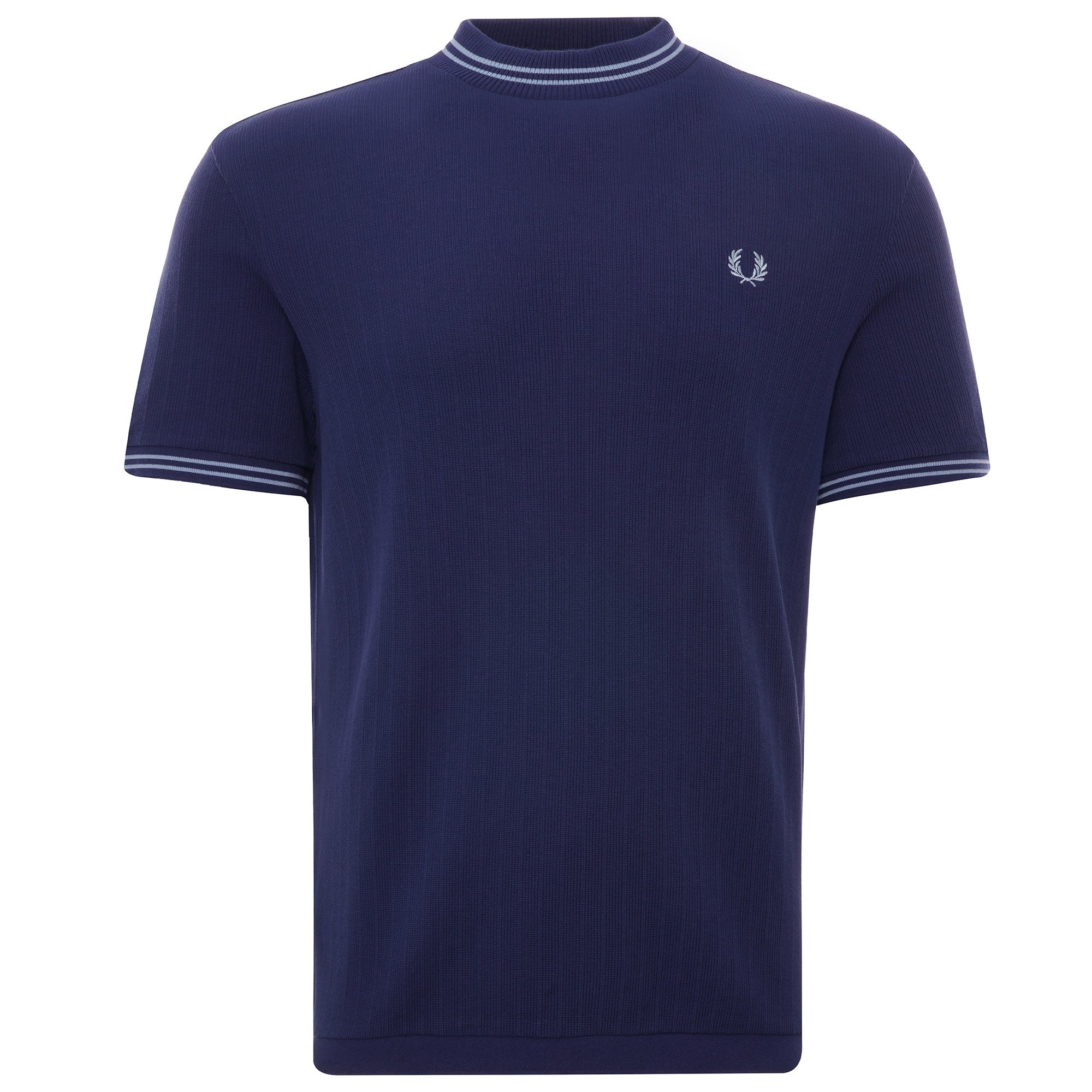 M7 Crew Neck Pique T-Shirt - French Navy