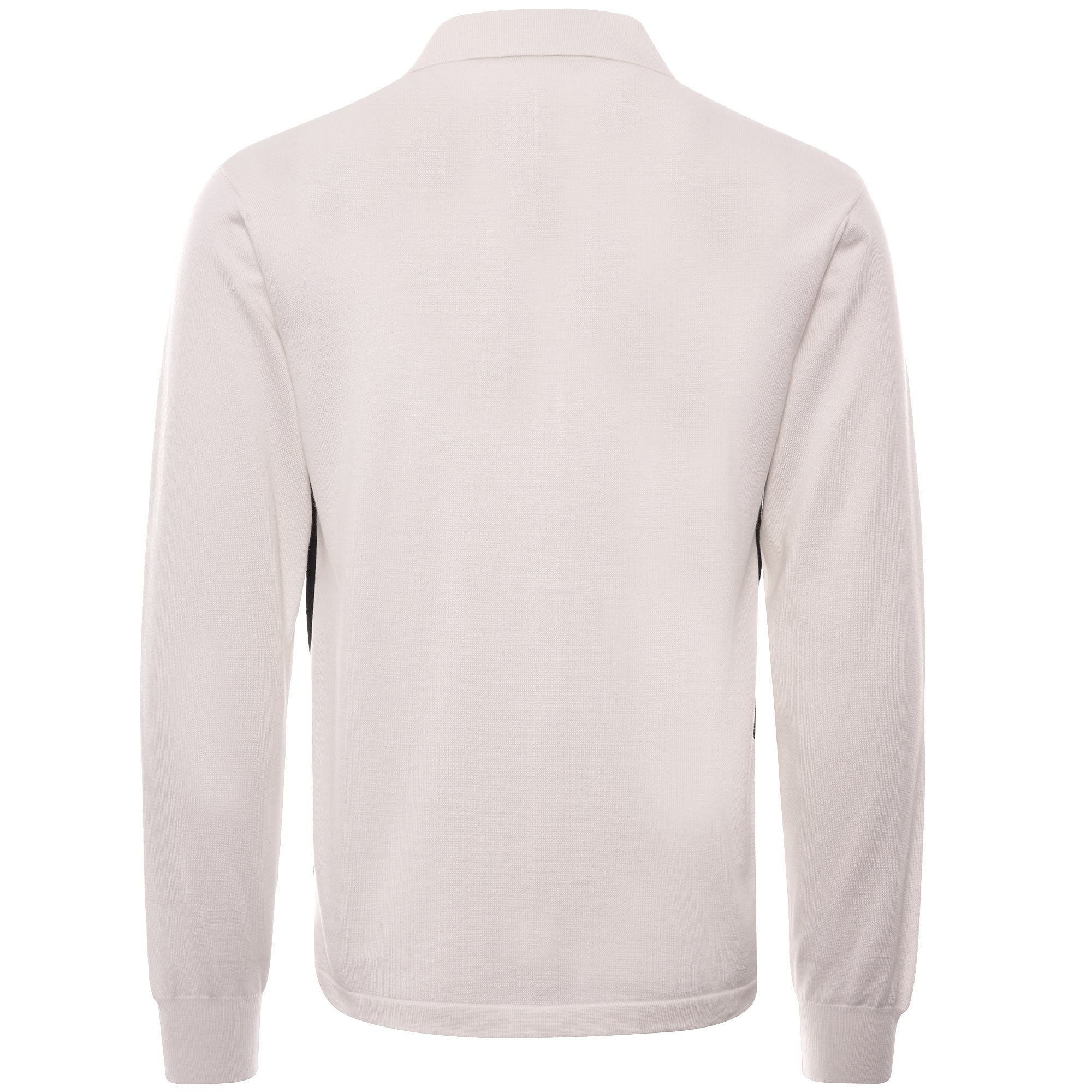 Chevron Button Through Knitted Shirt - Snow White