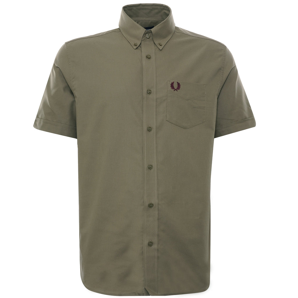 Short Sleeve Oxford Shirt - Sage