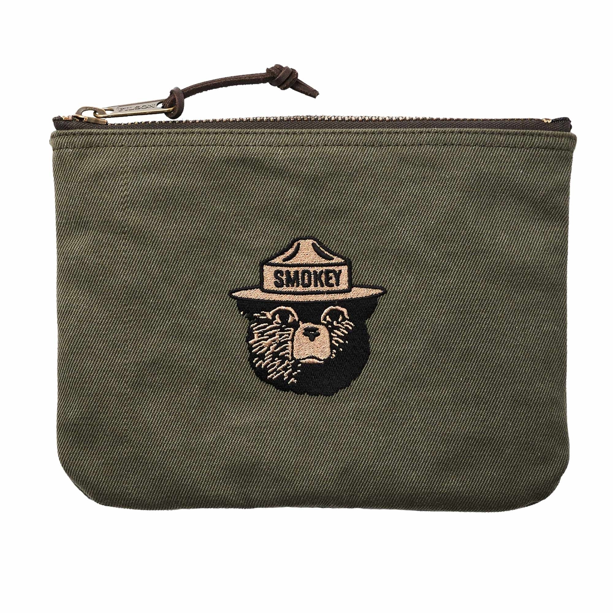 Smokey Bear Rugged Twill Pouch - Otter Green