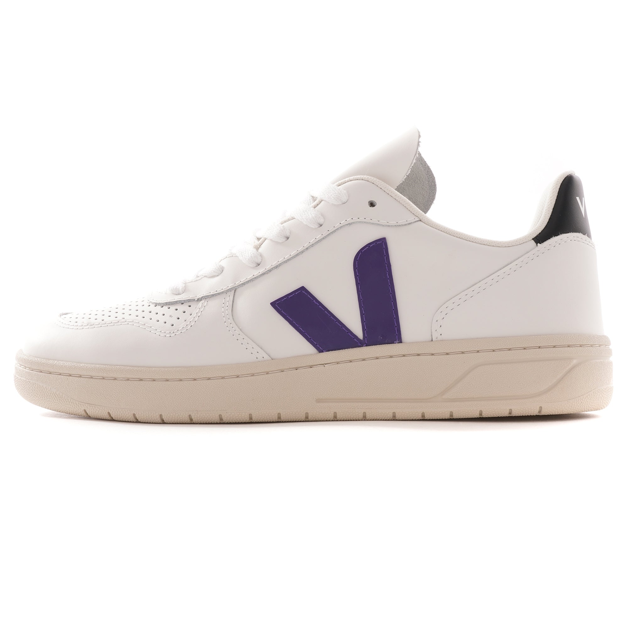V-10 Leather - White/Purple/Black