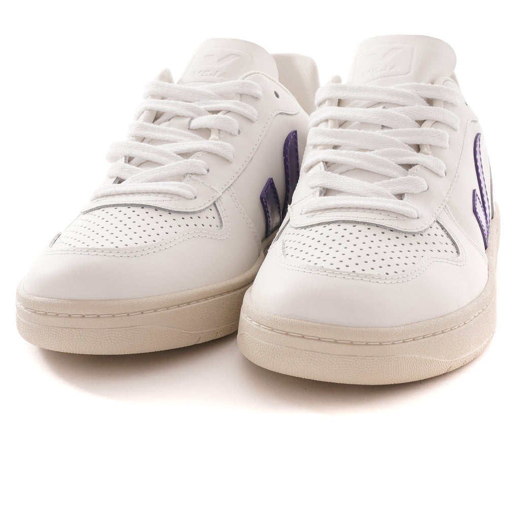 V-10 Leather - White/Purple/Black