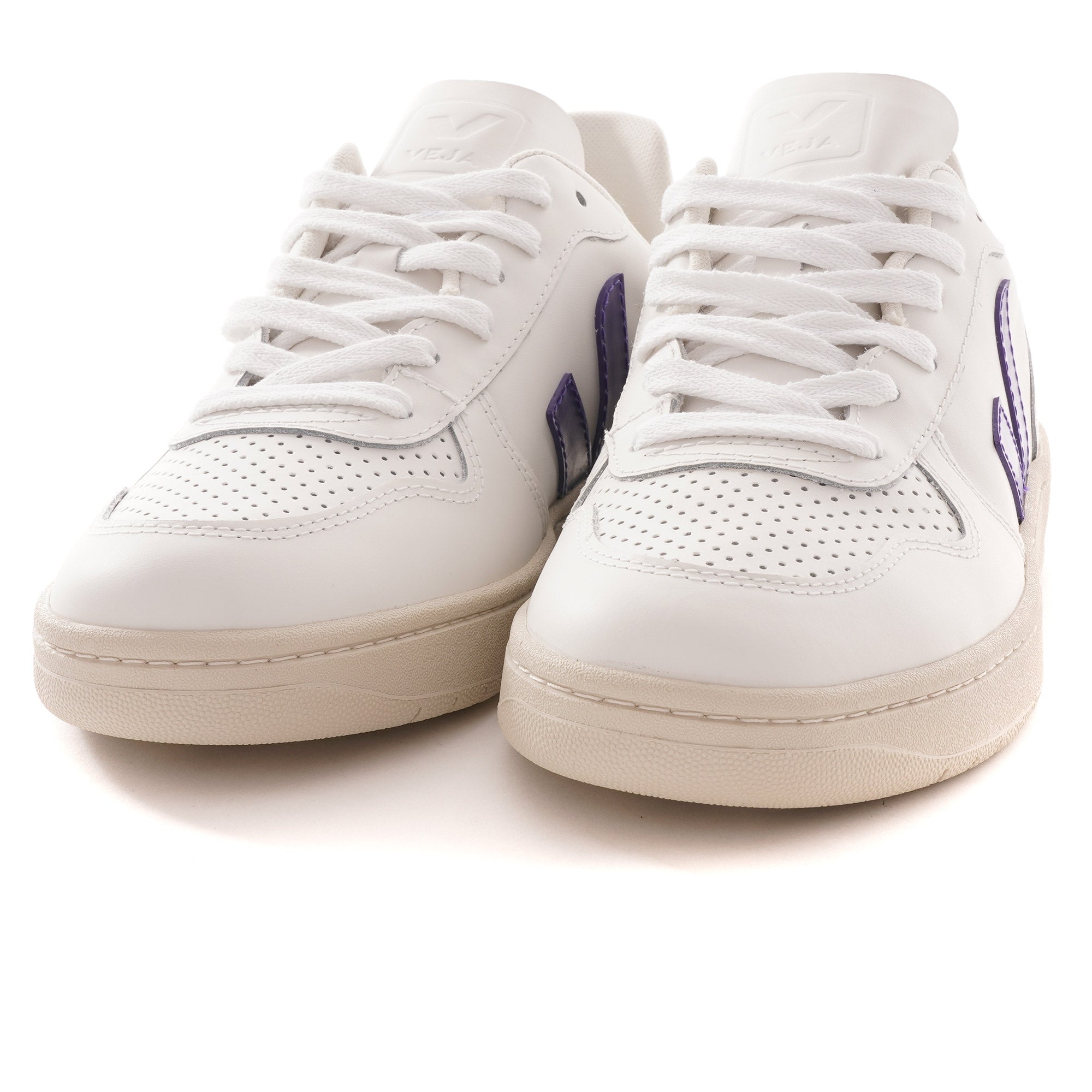 V-10 Leather - White/Purple/Black