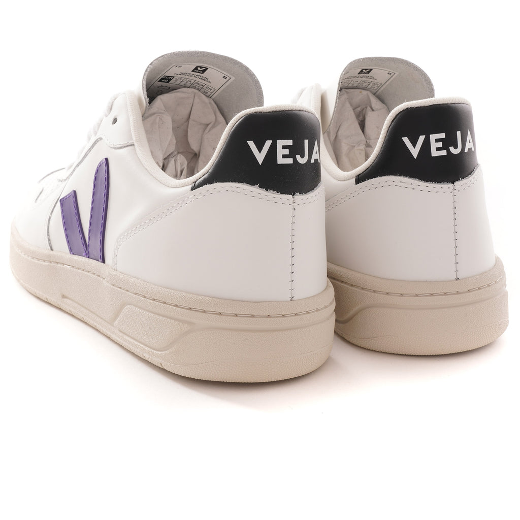 V-10 Leather - White/Purple/Black