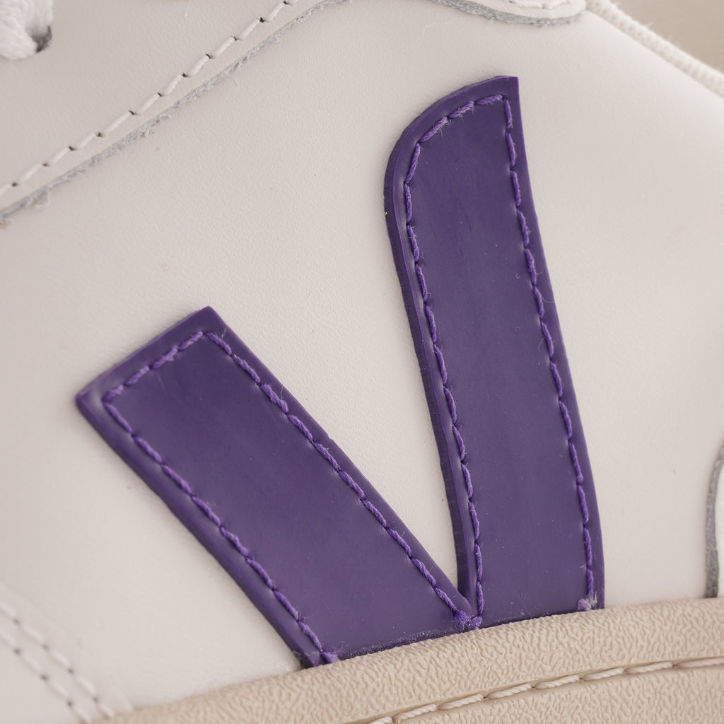 V-10 Leather - White/Purple/Black