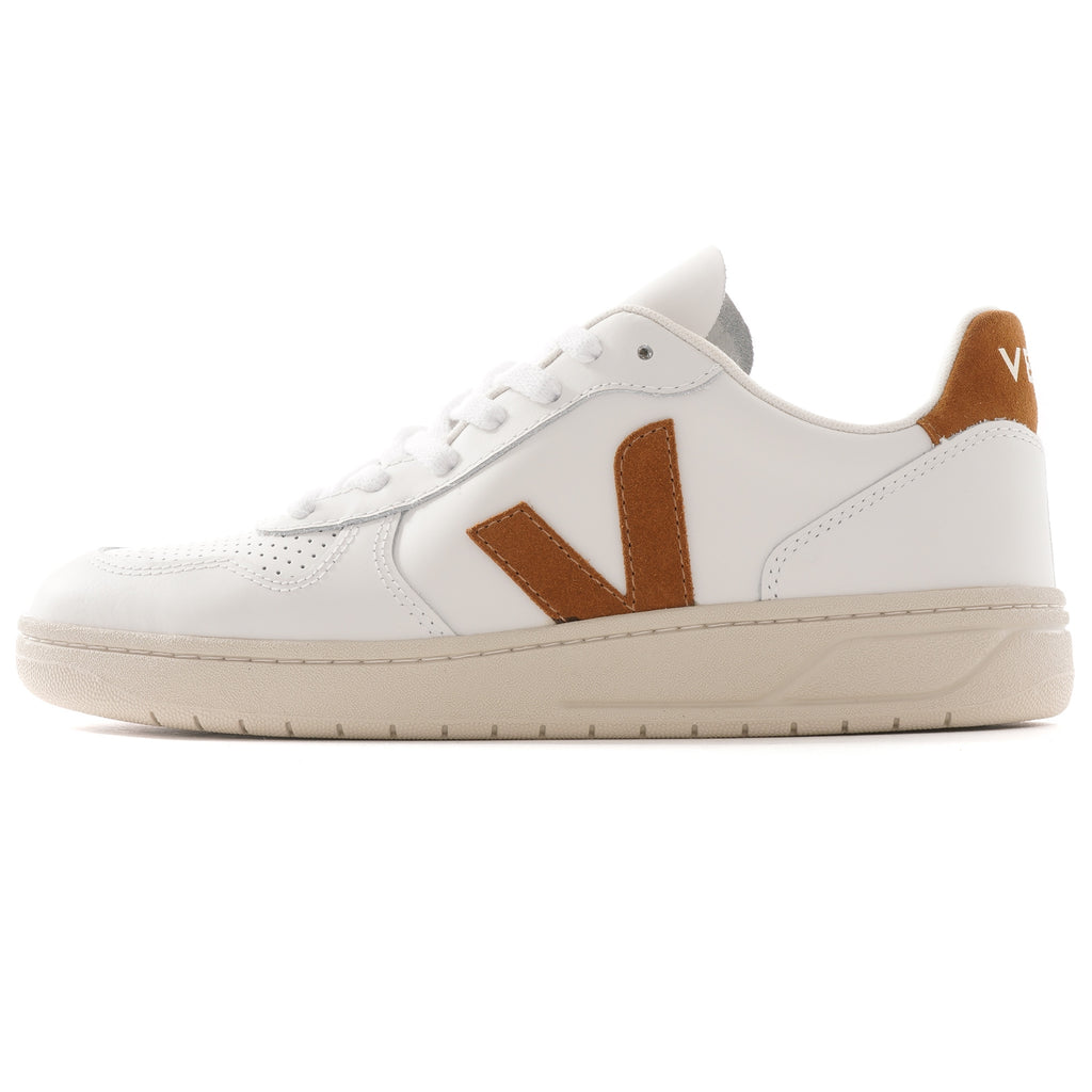 Women's V-10 Leather - White/Caramel