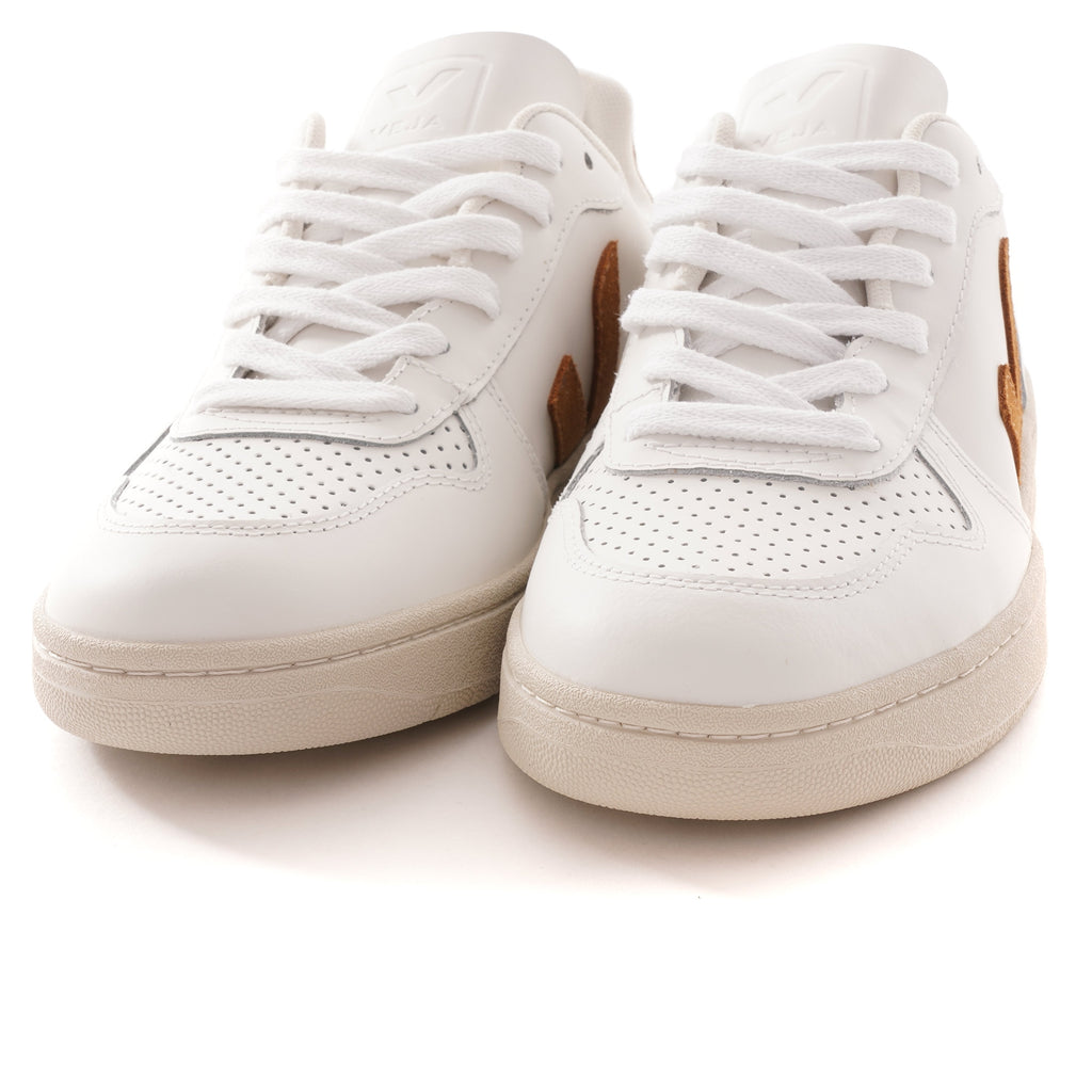 Women's V-10 Leather - White/Caramel