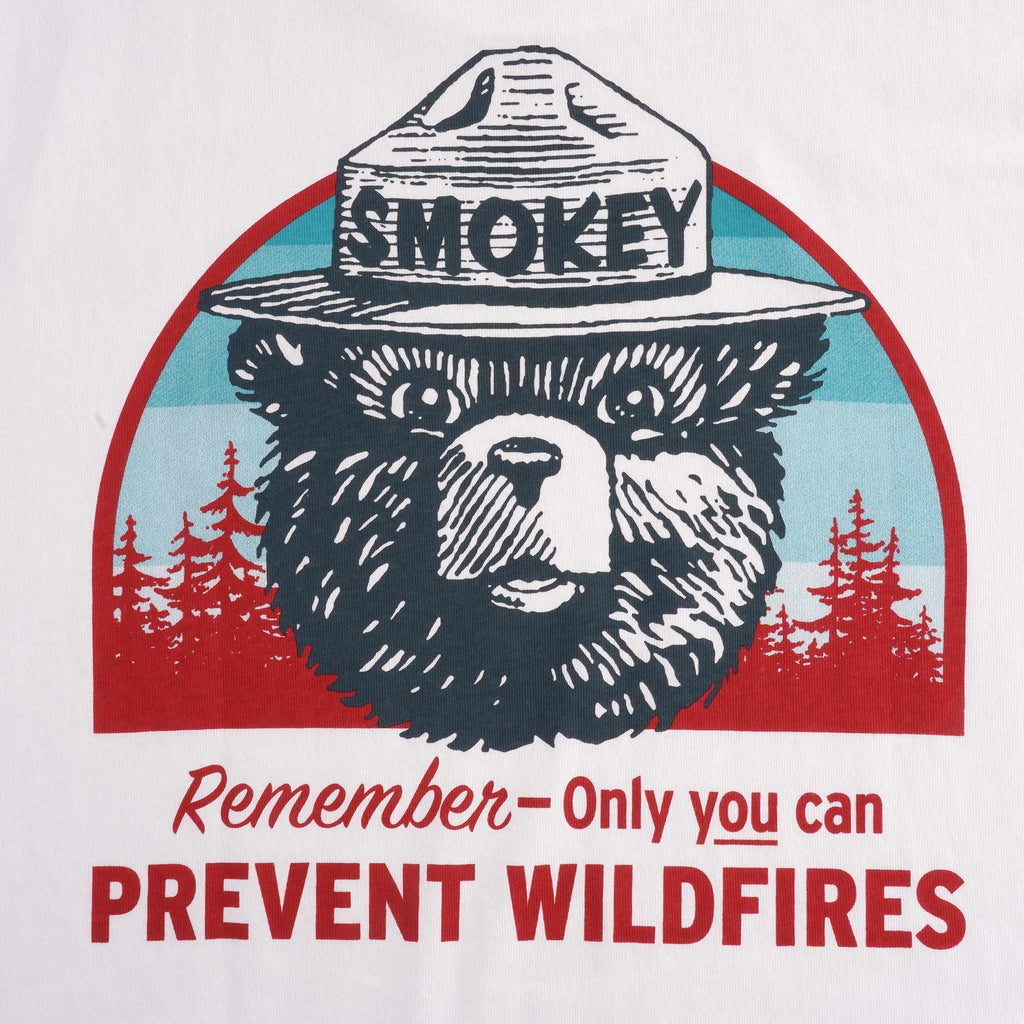 Smokey Bear Pioneer Graphic T-Shirt - White
