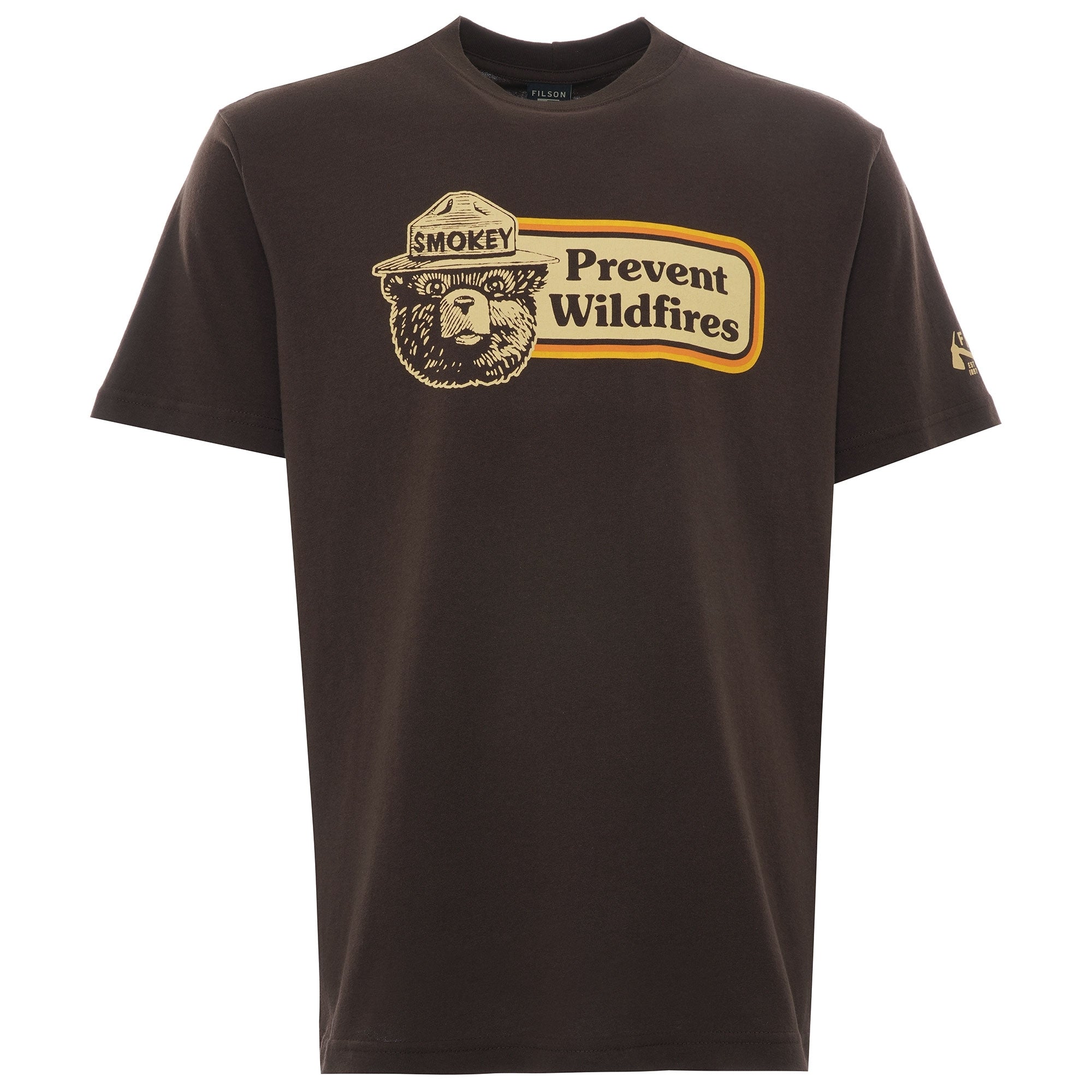 Smokey Bear Pioneer Graphic T-Shirt - Brown