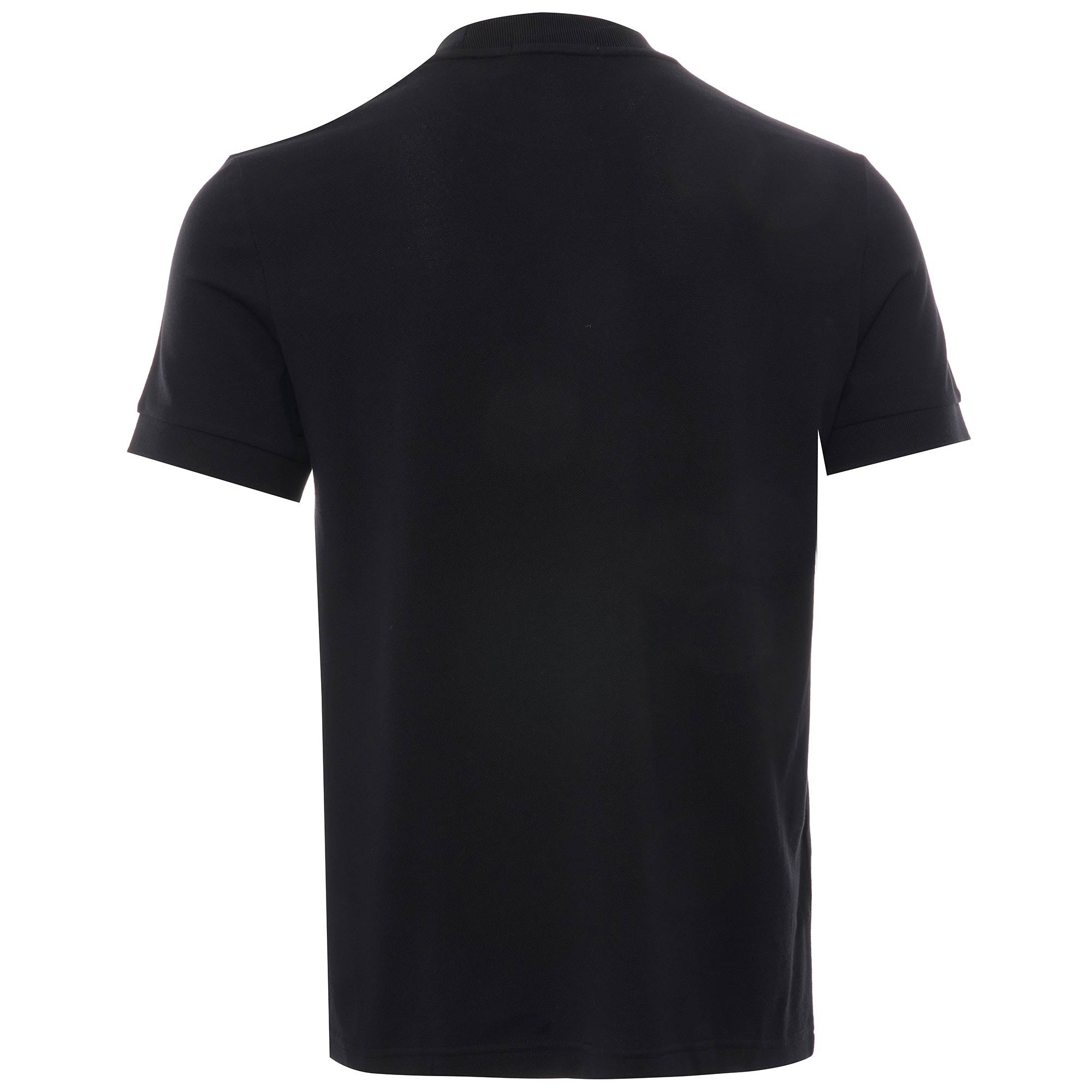 Striped Piqu T-Shirt - Black