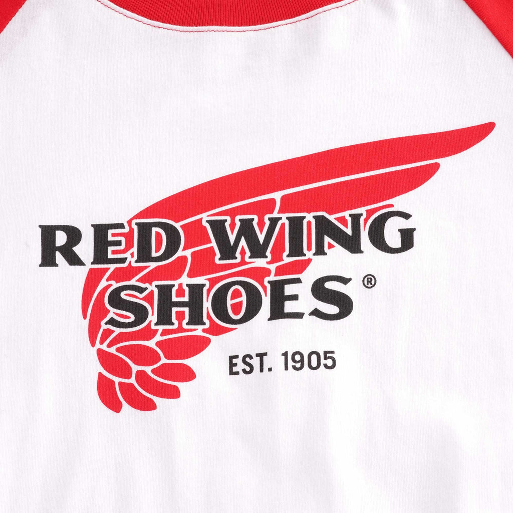 3/4 Raglan Baseball T-Shirt - White/Red