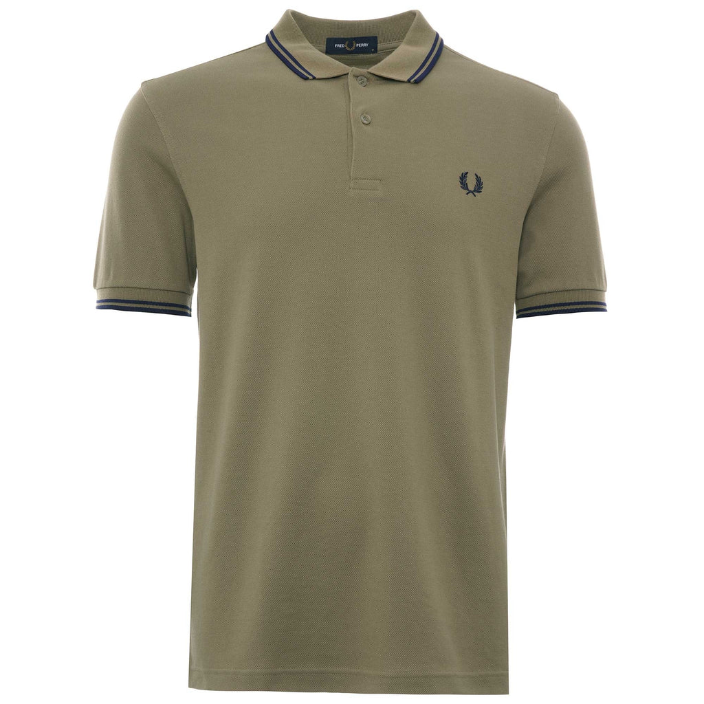 M3600 Twin Tipped Polo - Sage/Navy