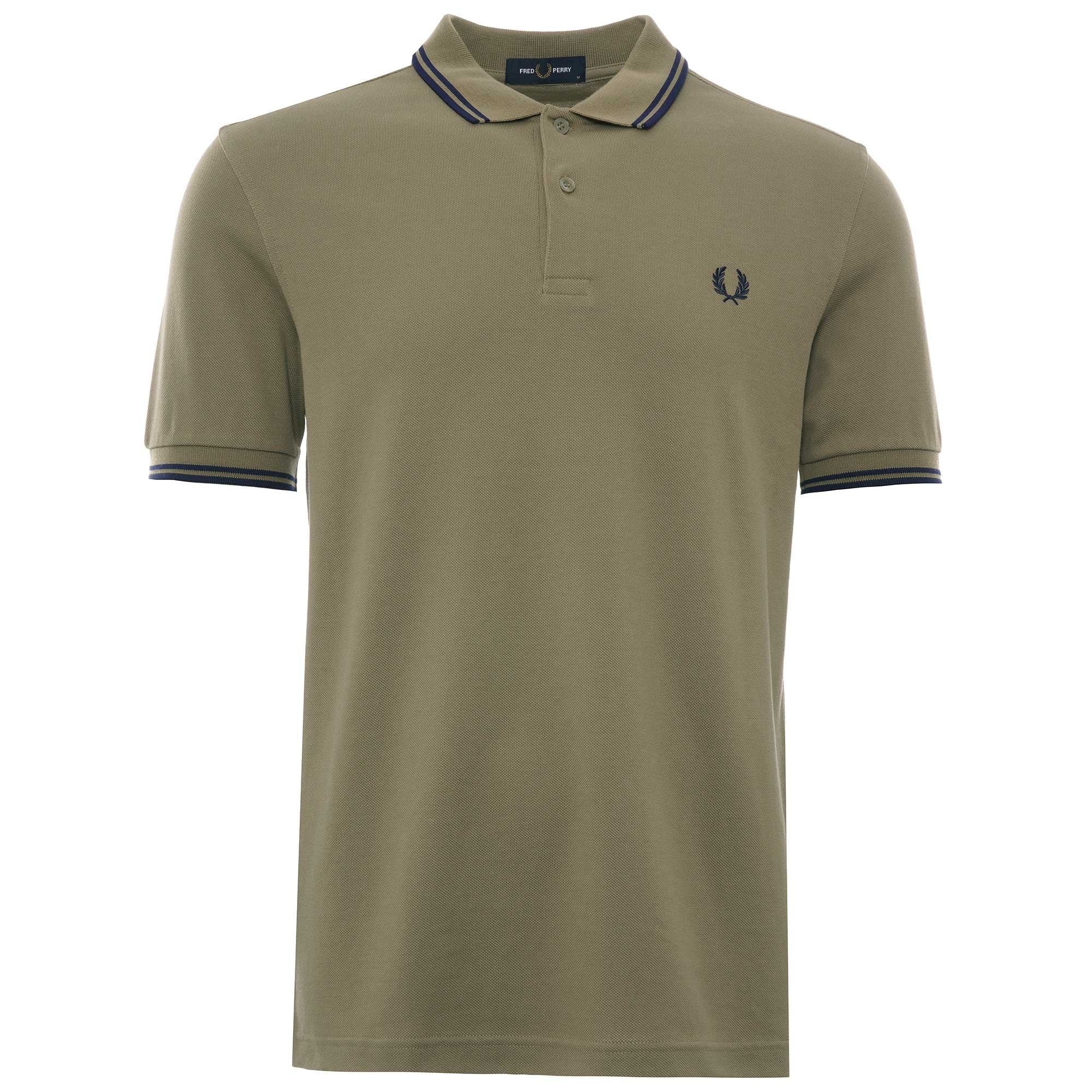 M3600 Twin Tipped Polo - Sage/Navy
