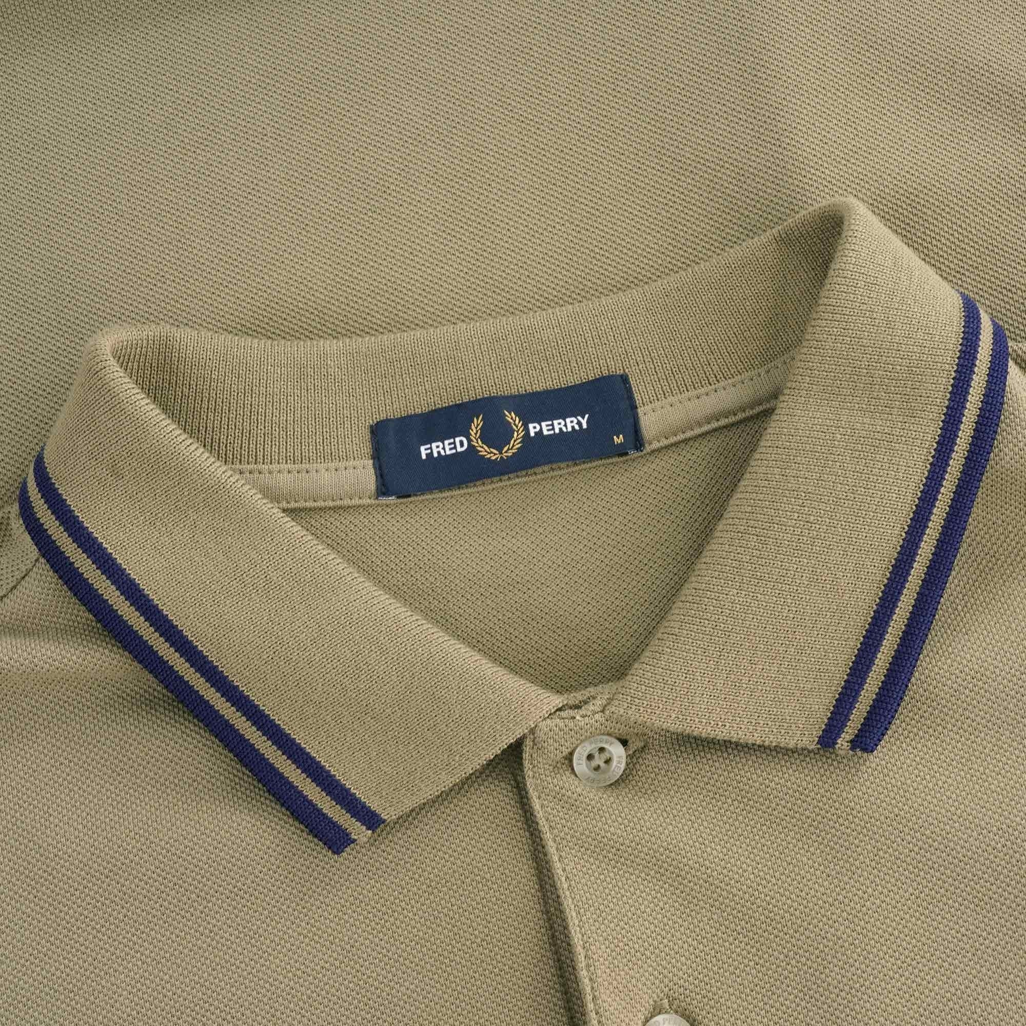 M3600 Twin Tipped Polo - Sage/Navy