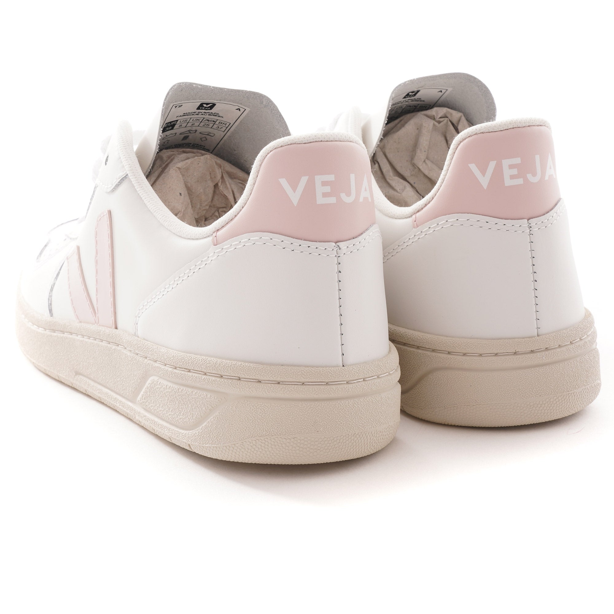 Womens V-10 Leather - White/Petale