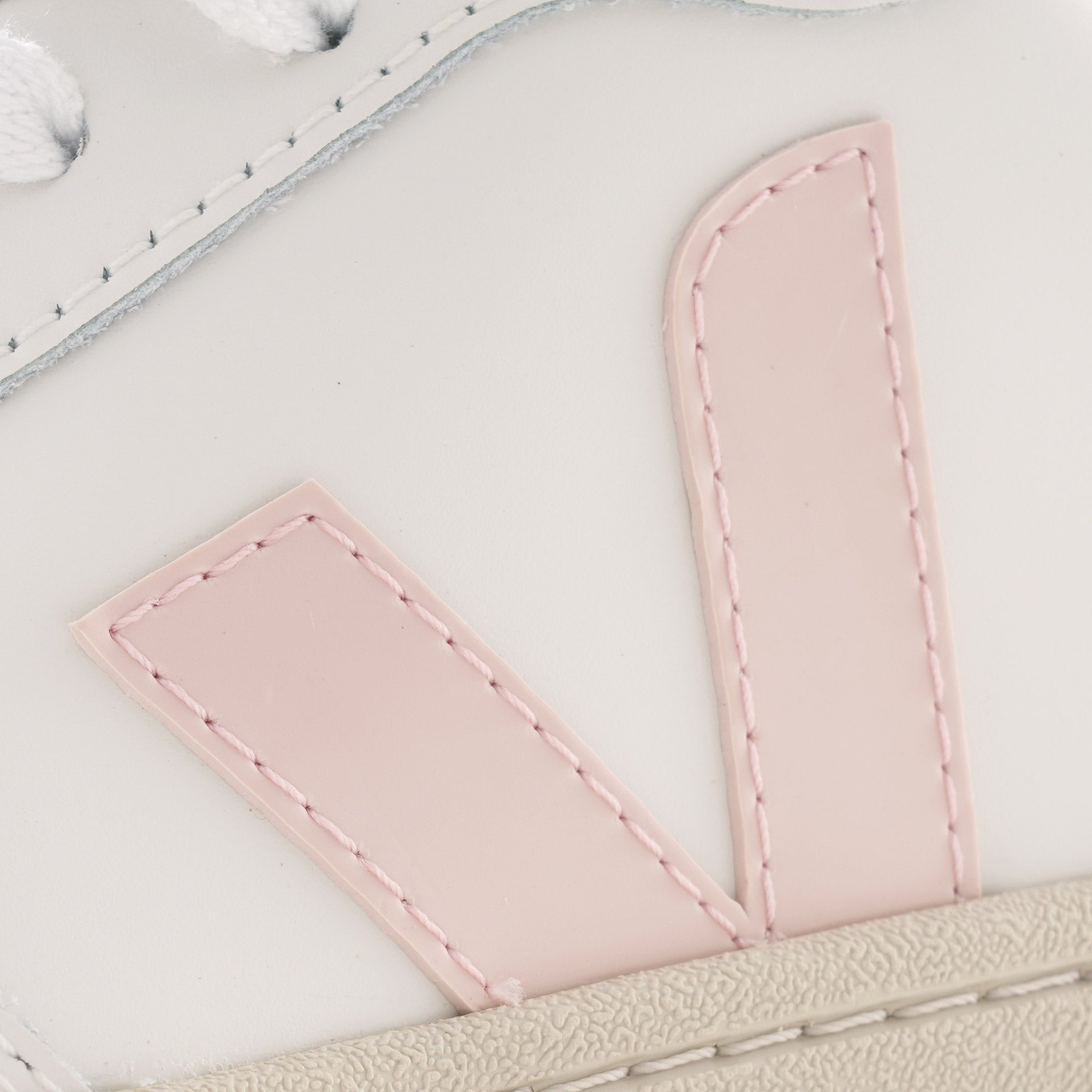 Womens V-10 Leather - White/Petale