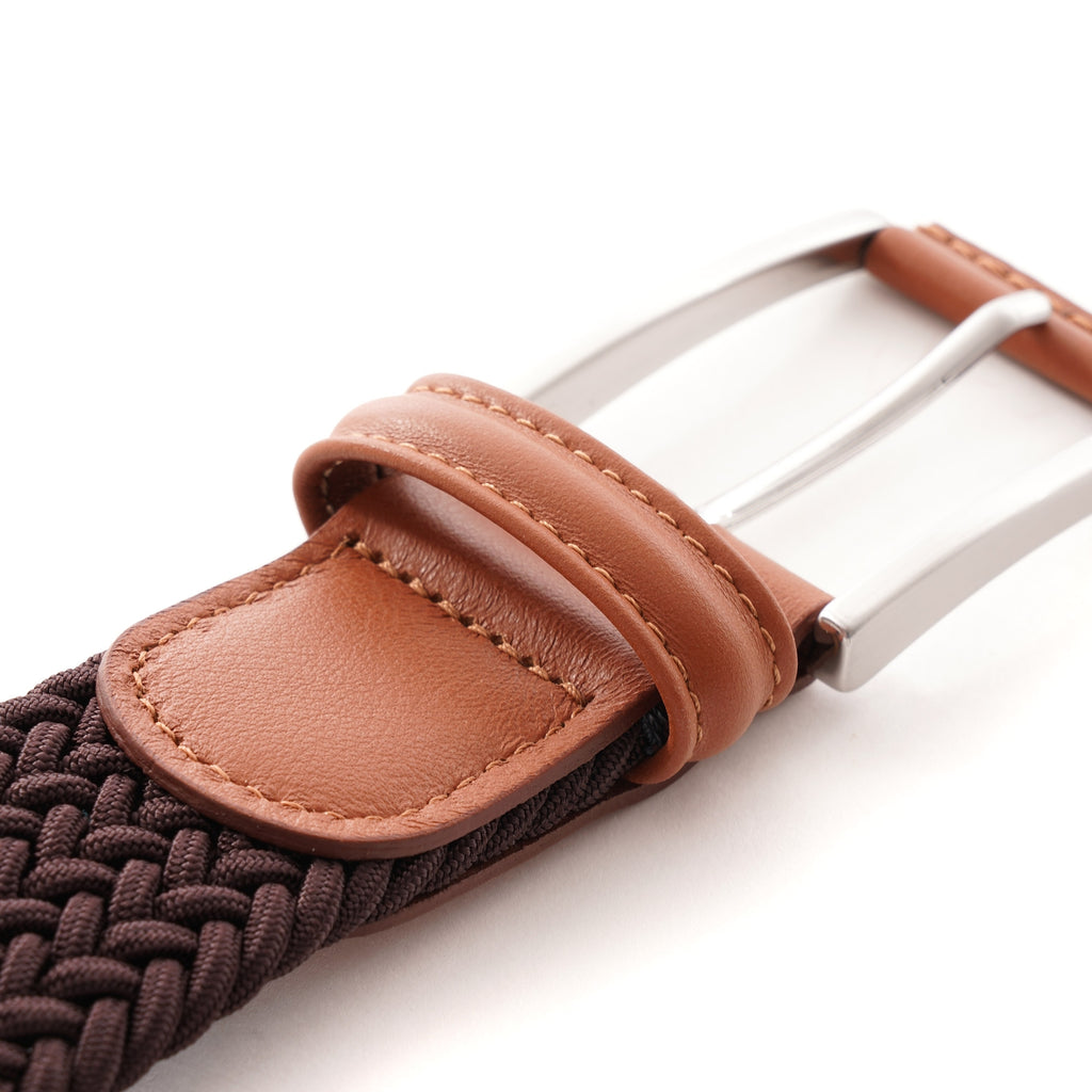 Anderson's Belts Elastic Woven Belt - Brown
