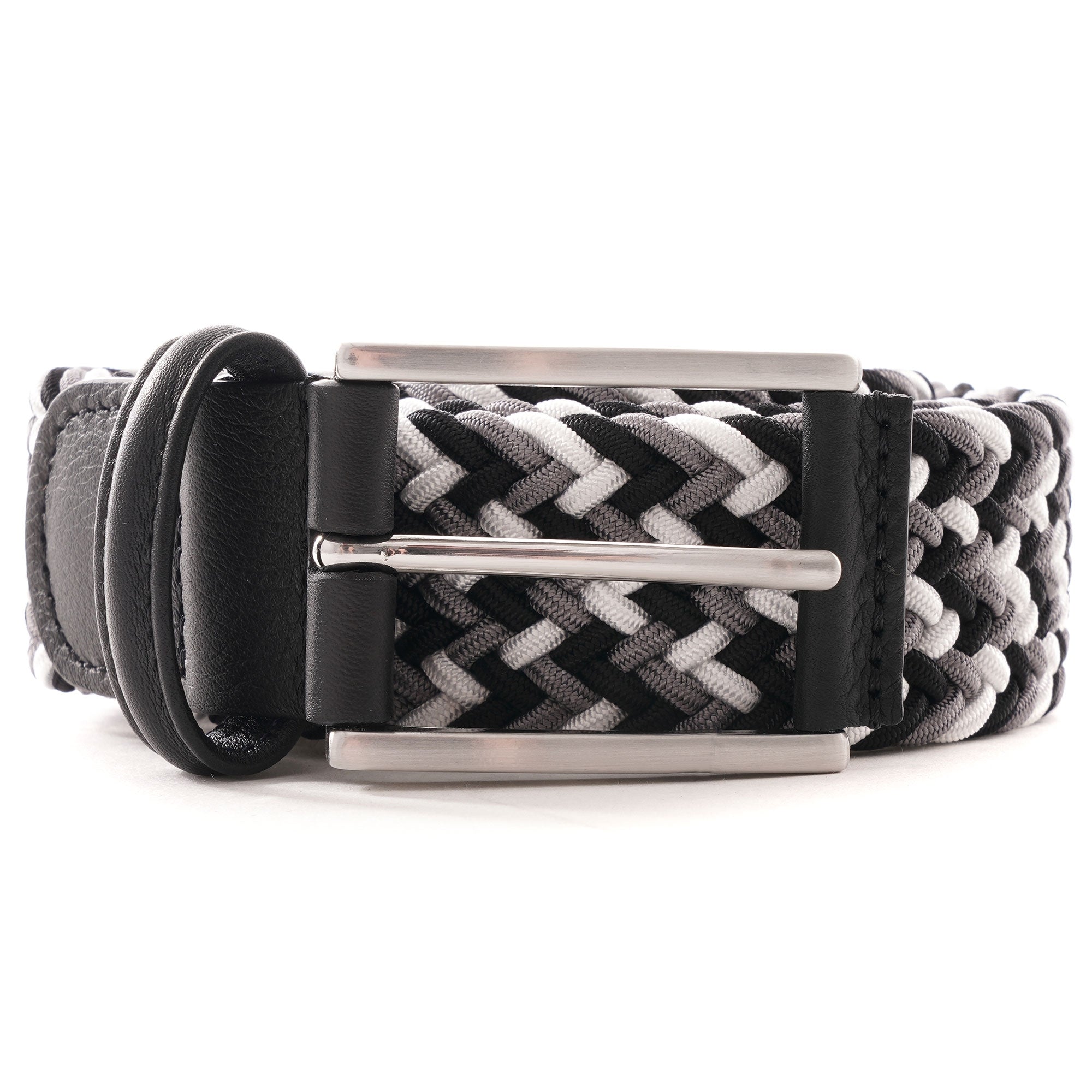 Woven Belt - Black/Grey