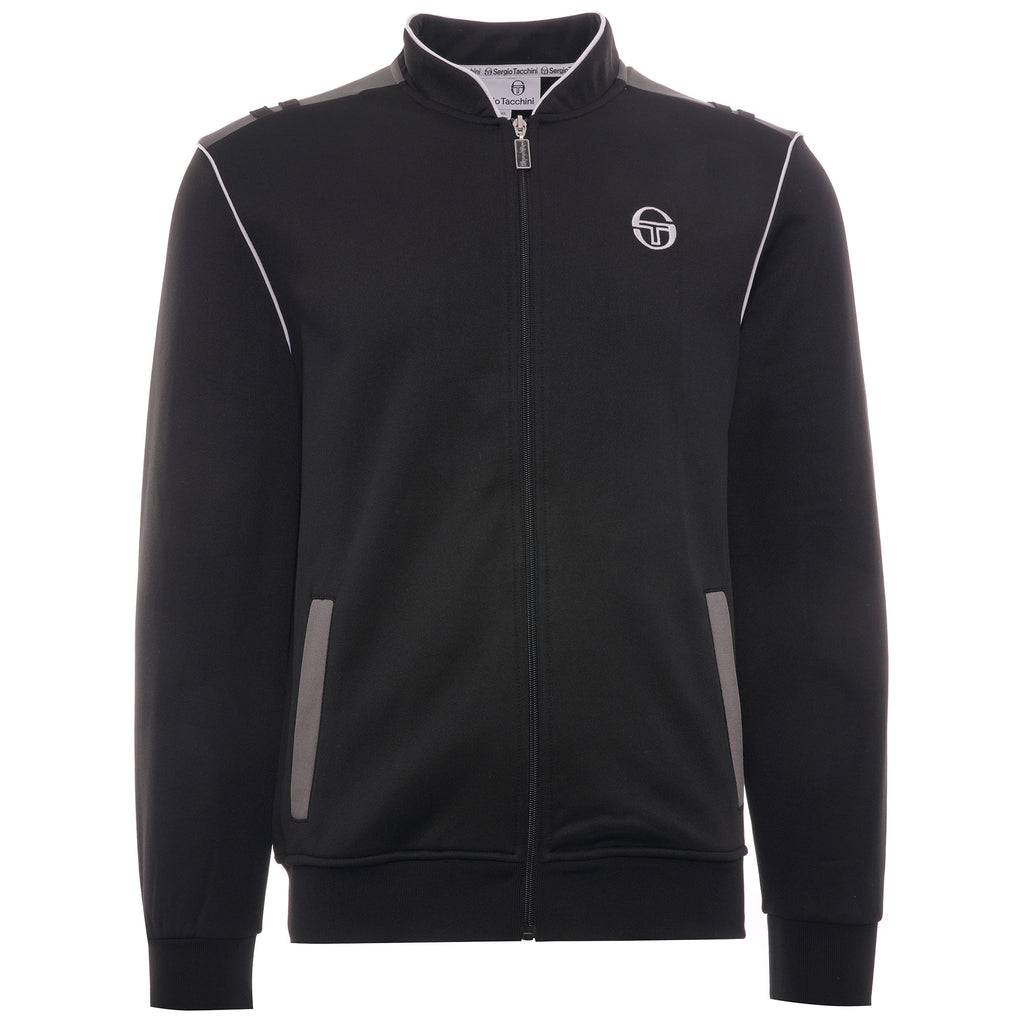 Sammy Track Top - Black/Charcoal Grey/ White