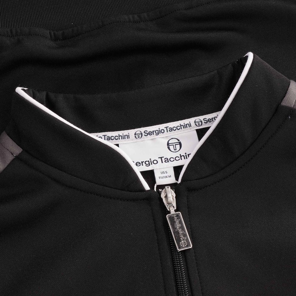 Sammy Track Top - Black/Charcoal Grey/ White